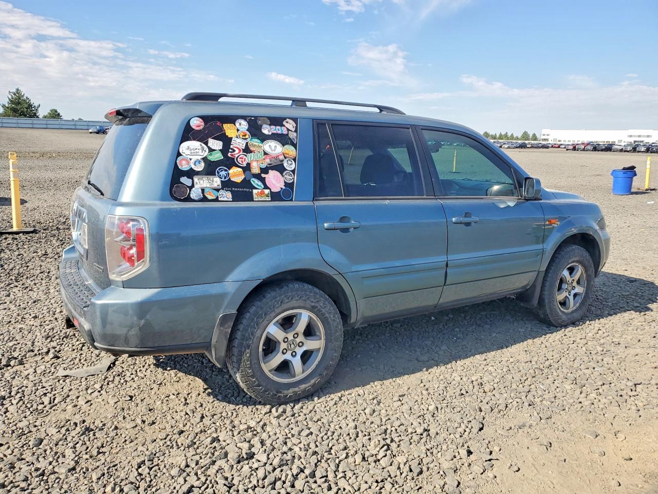 2006 Honda Pilot Ex Синий vin: 2HKYF18536H547640