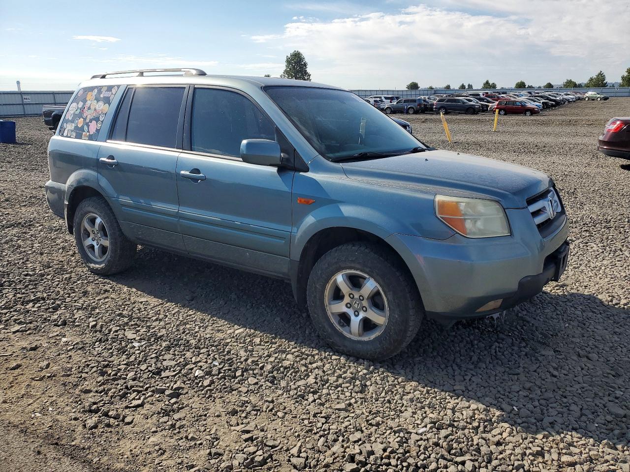 2006 Honda Pilot Ex Синий vin: 2HKYF18536H547640