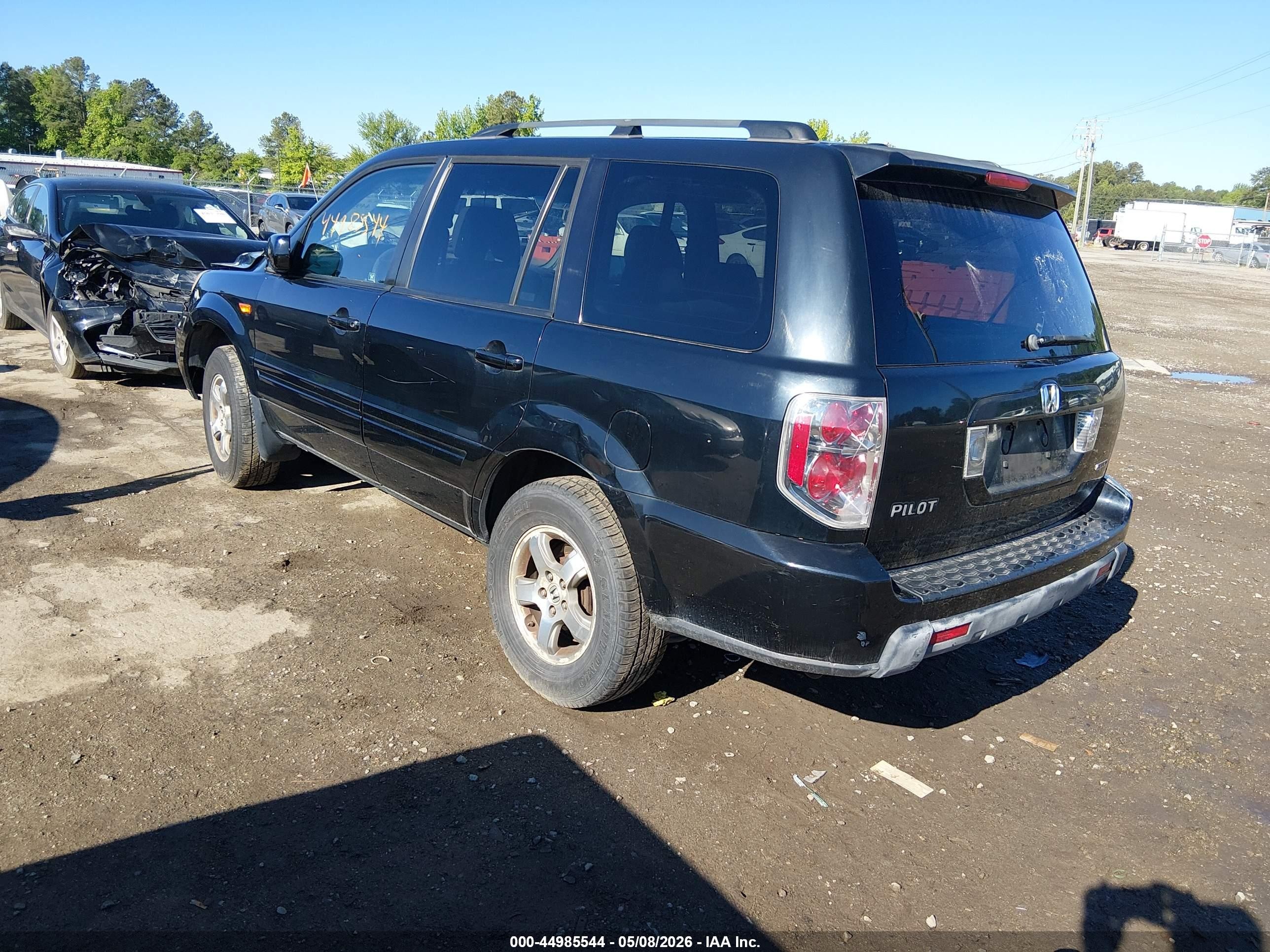 2006 Honda Pilot Ex-l Black vin: 2HKYF18536H549694
