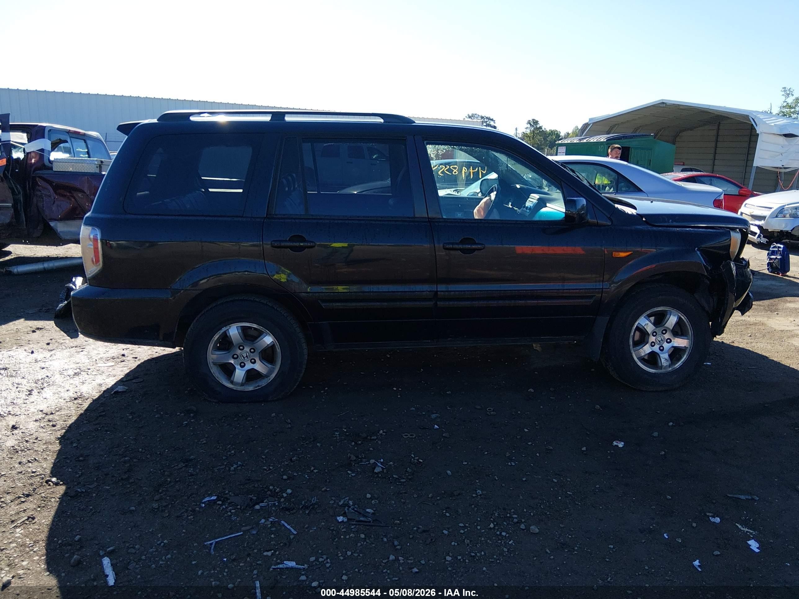 2006 Honda Pilot Ex-l Black vin: 2HKYF18536H549694