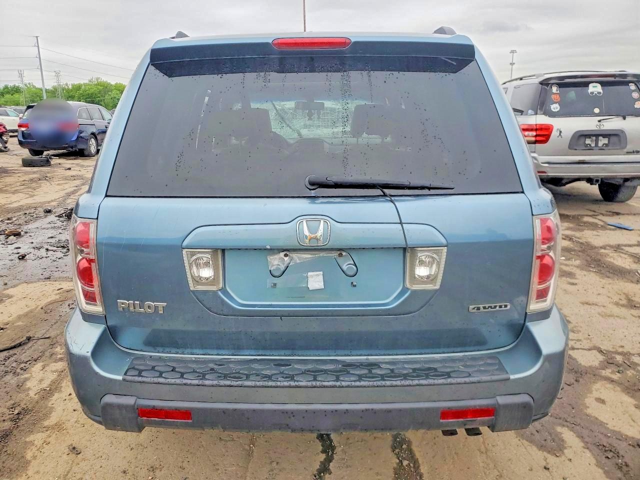 2007 Honda Pilot Exl Синий vin: 2HKYF18537H505695