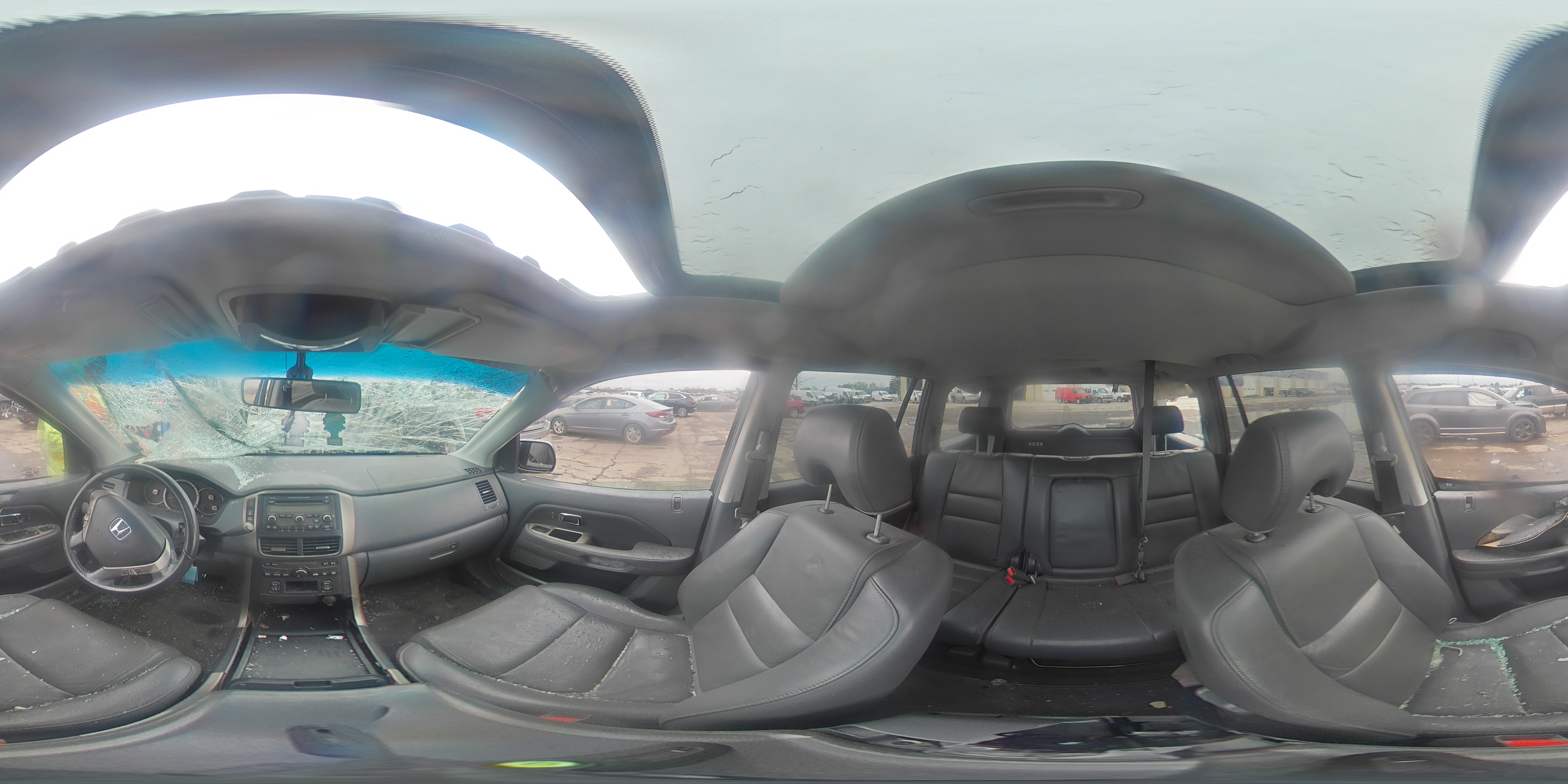 2007 Honda Pilot Exl Синий vin: 2HKYF18537H505695