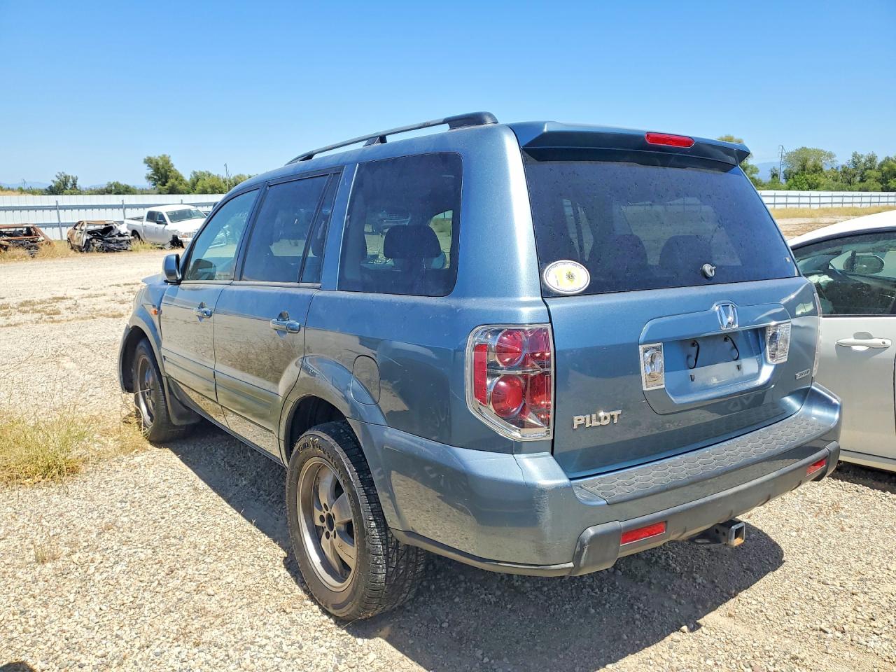 2007 Honda Pilot Exl Blue vin: 2HKYF18537H517443