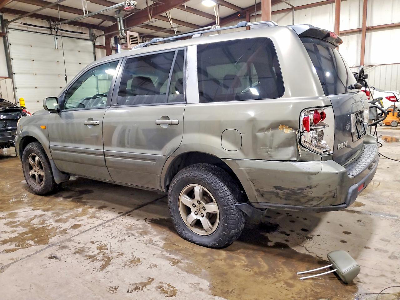 2007 Honda Pilot Exl Gray vin: 2HKYF18537H518690