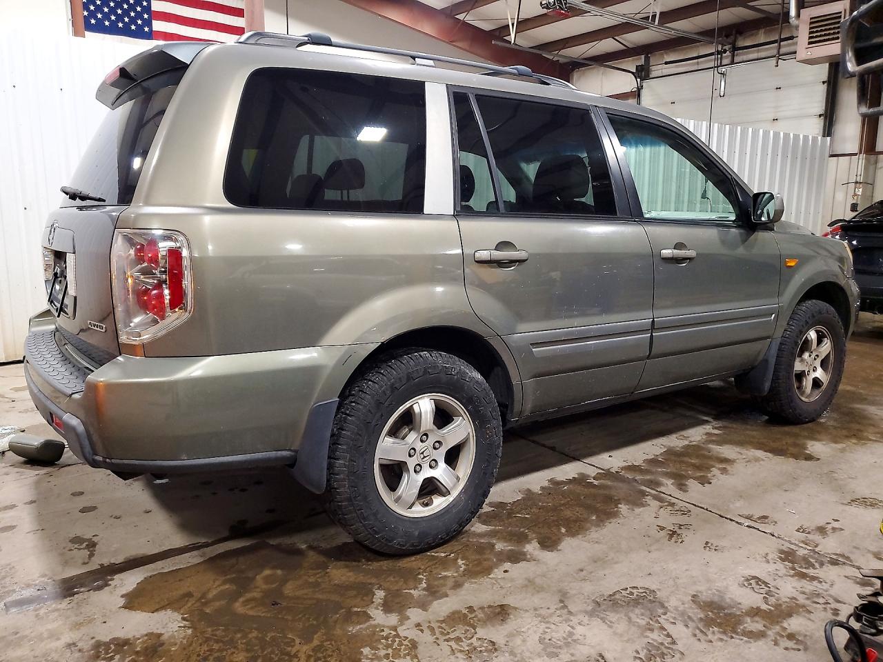 2007 Honda Pilot Exl Gray vin: 2HKYF18537H518690