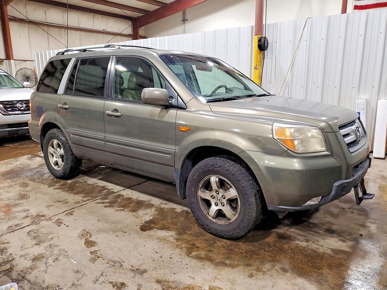 2007 Honda Pilot Exl Gray vin: 2HKYF18537H518690