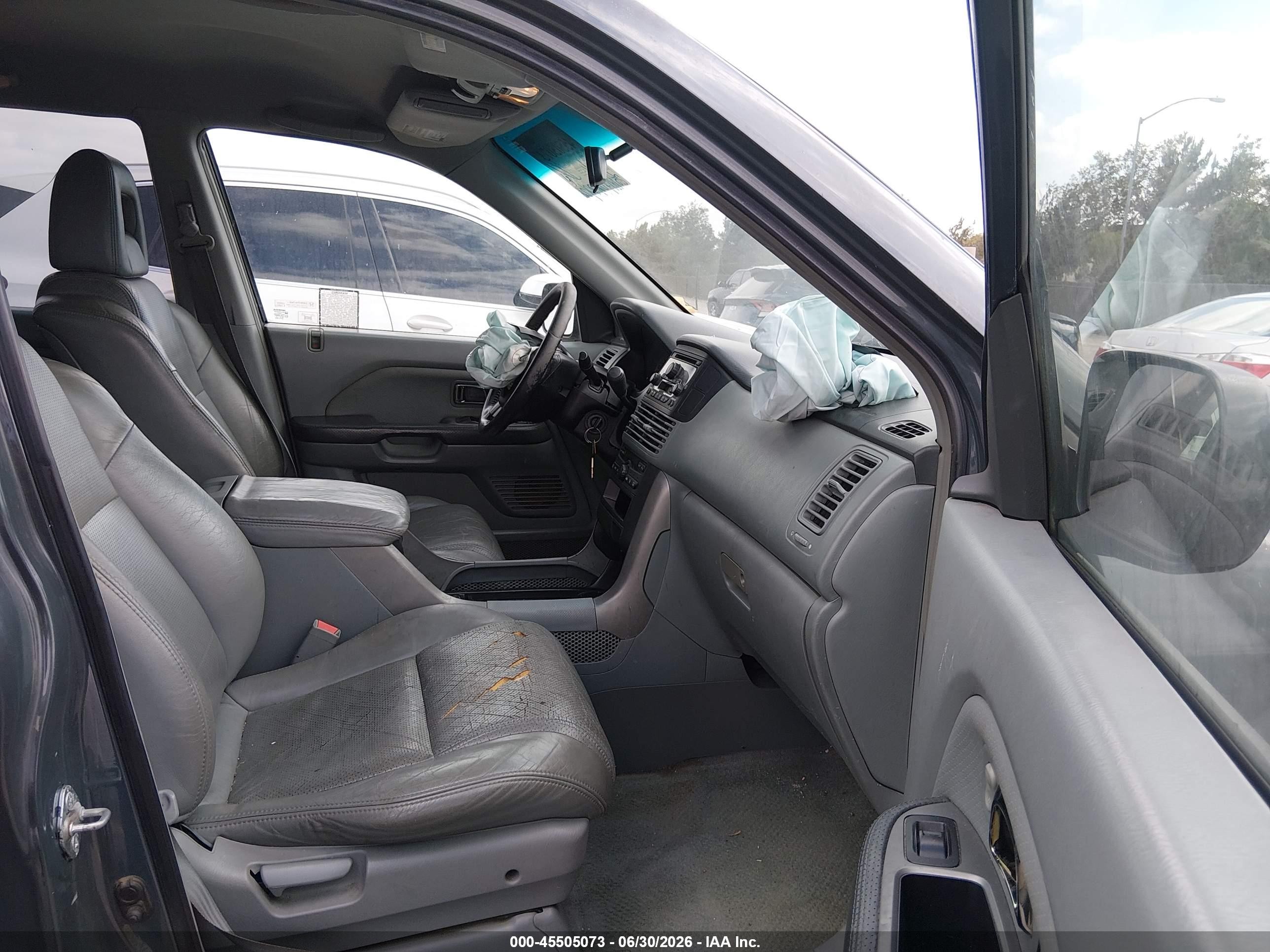 2003 Honda Pilot Ex-l Серый vin: 2HKYF18543H572672