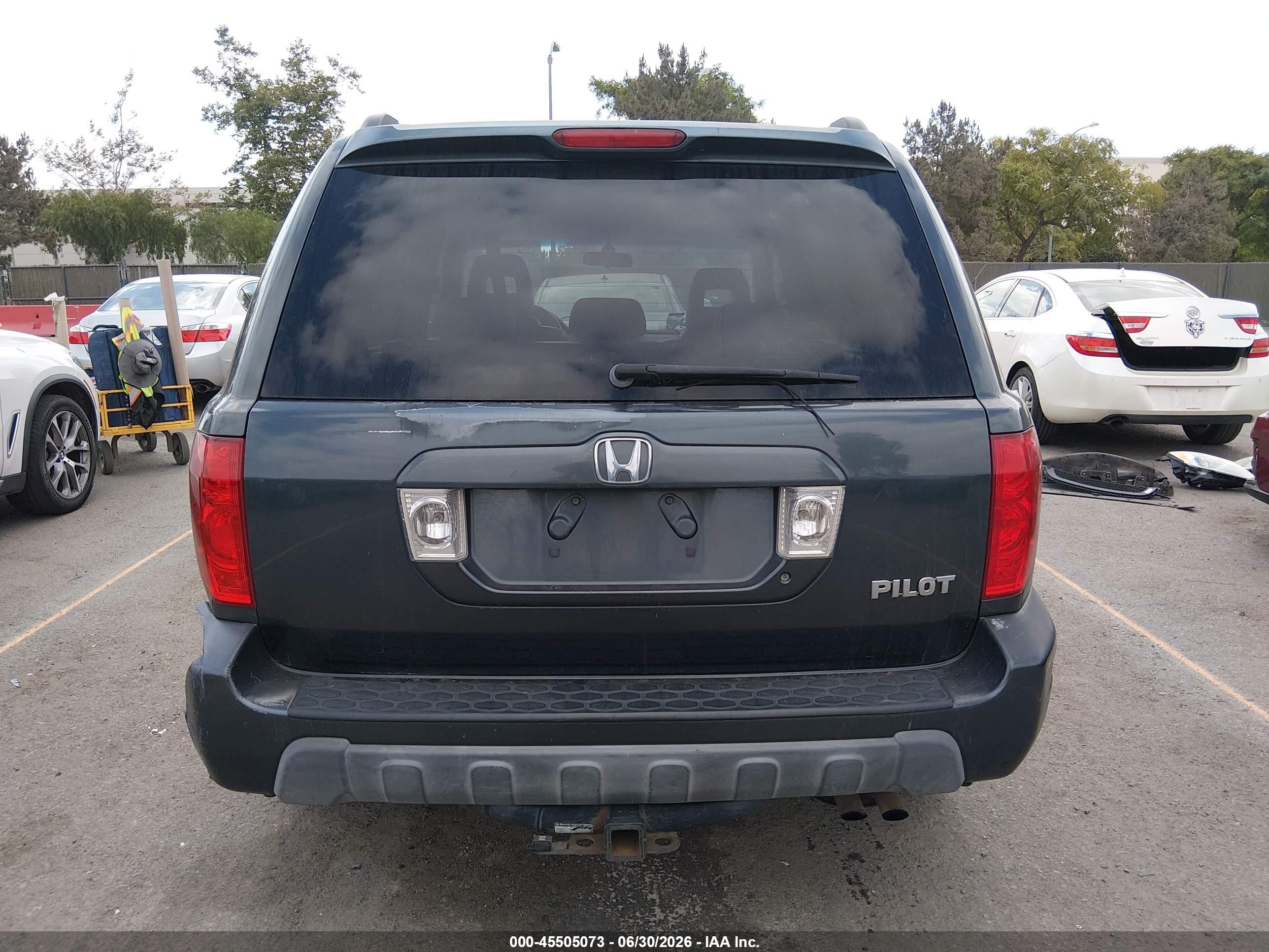 2003 Honda Pilot Ex-l Серый vin: 2HKYF18543H572672