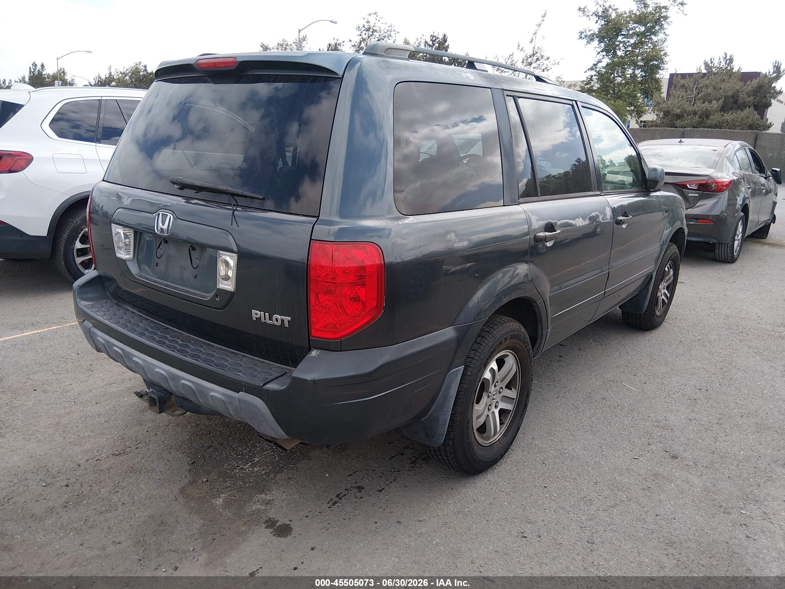 2003 Honda Pilot Ex-l Серый vin: 2HKYF18543H572672