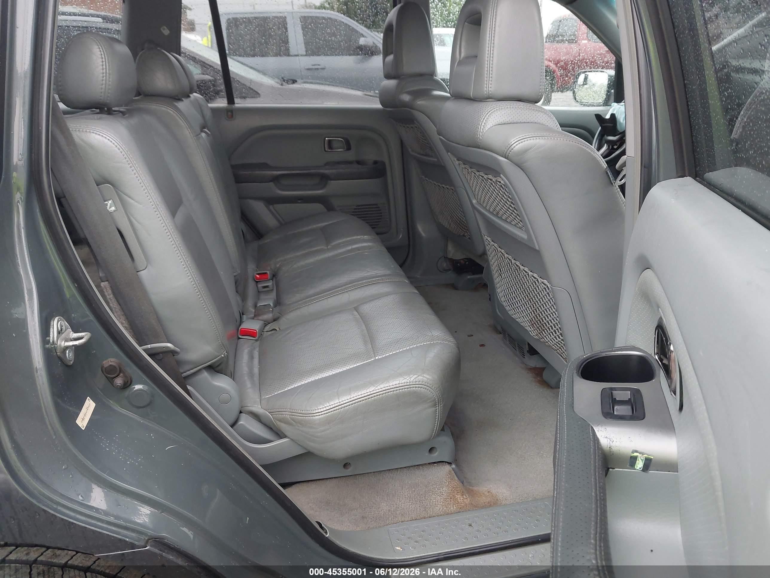 2003 Honda Pilot Ex-l Gray vin: 2HKYF18543H575037