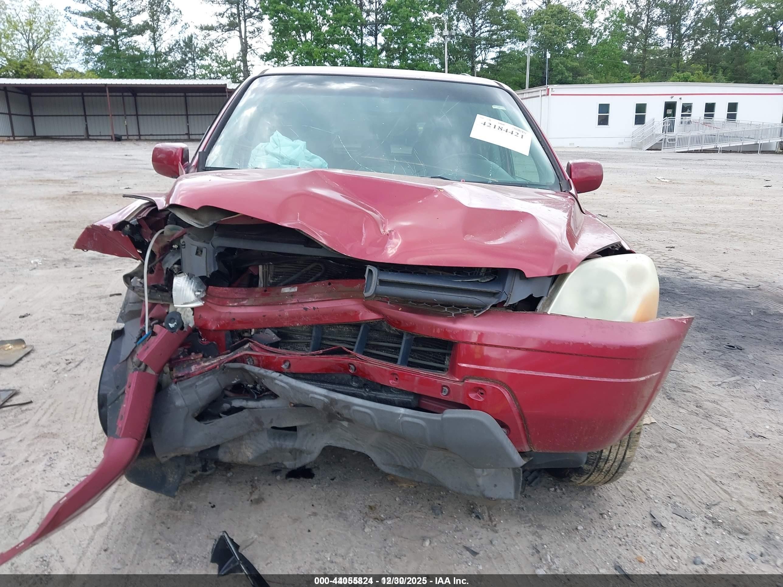2003 Honda Pilot Ex-l Red vin: 2HKYF18543H593649