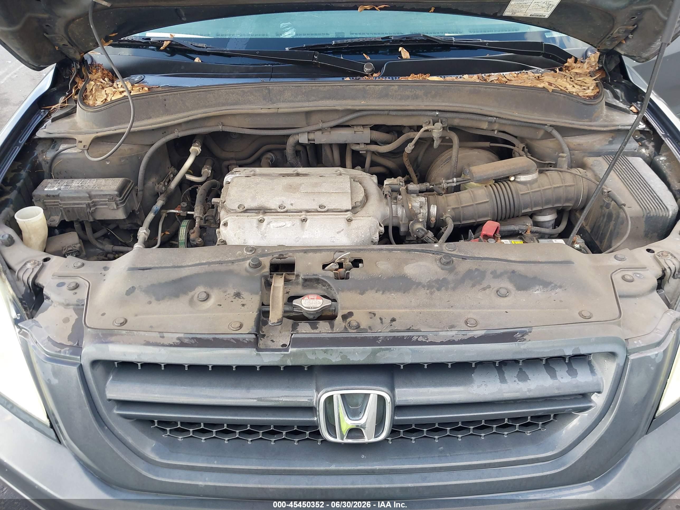 2003 Honda Pilot Ex-l Gray vin: 2HKYF18543H596860