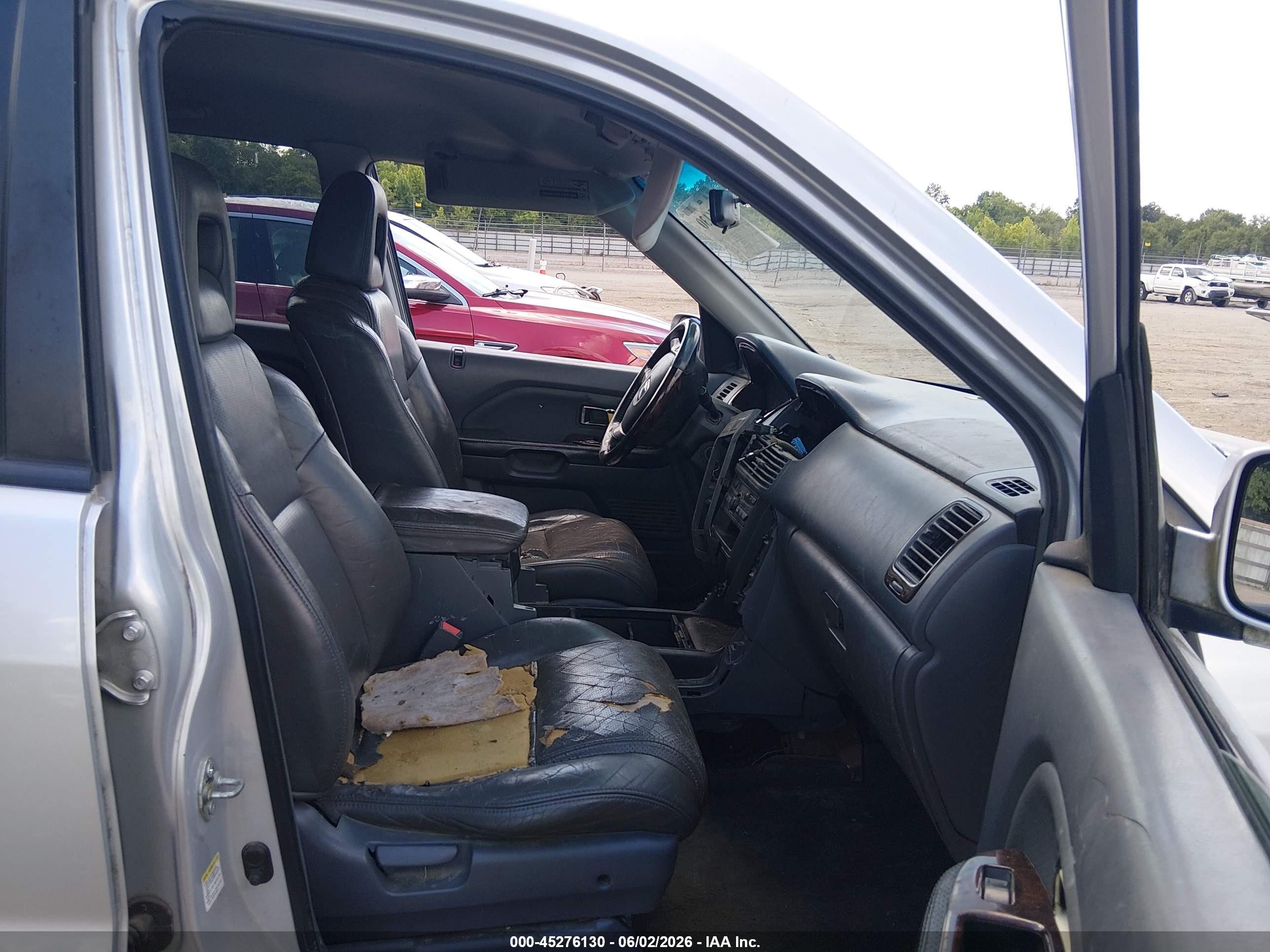 2003 Honda Pilot Ex-l Silver vin: 2HKYF18543H605573
