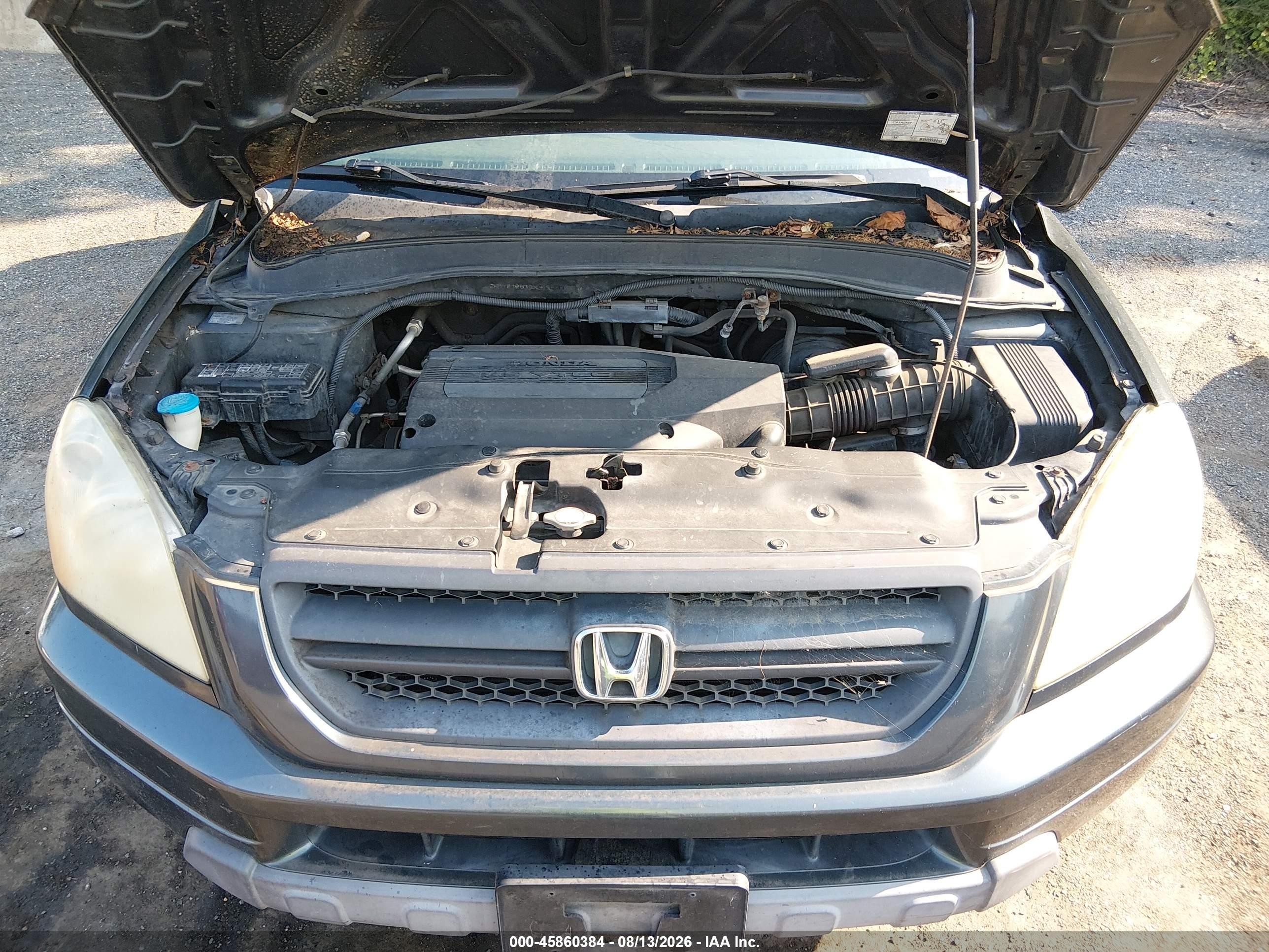 2003 Honda Pilot Ex-l Gray vin: 2HKYF18543H619568