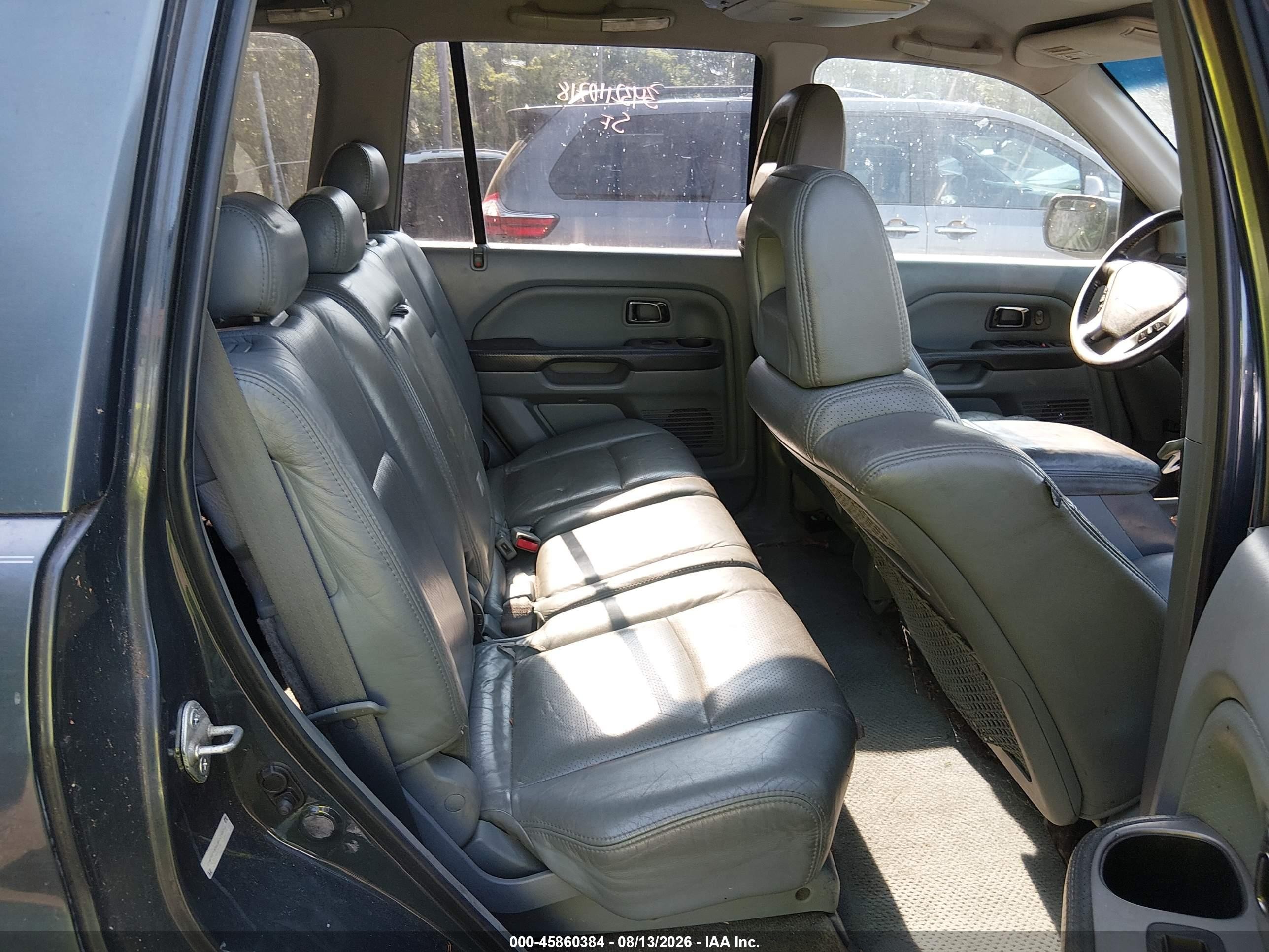 2003 Honda Pilot Ex-l Gray vin: 2HKYF18543H619568