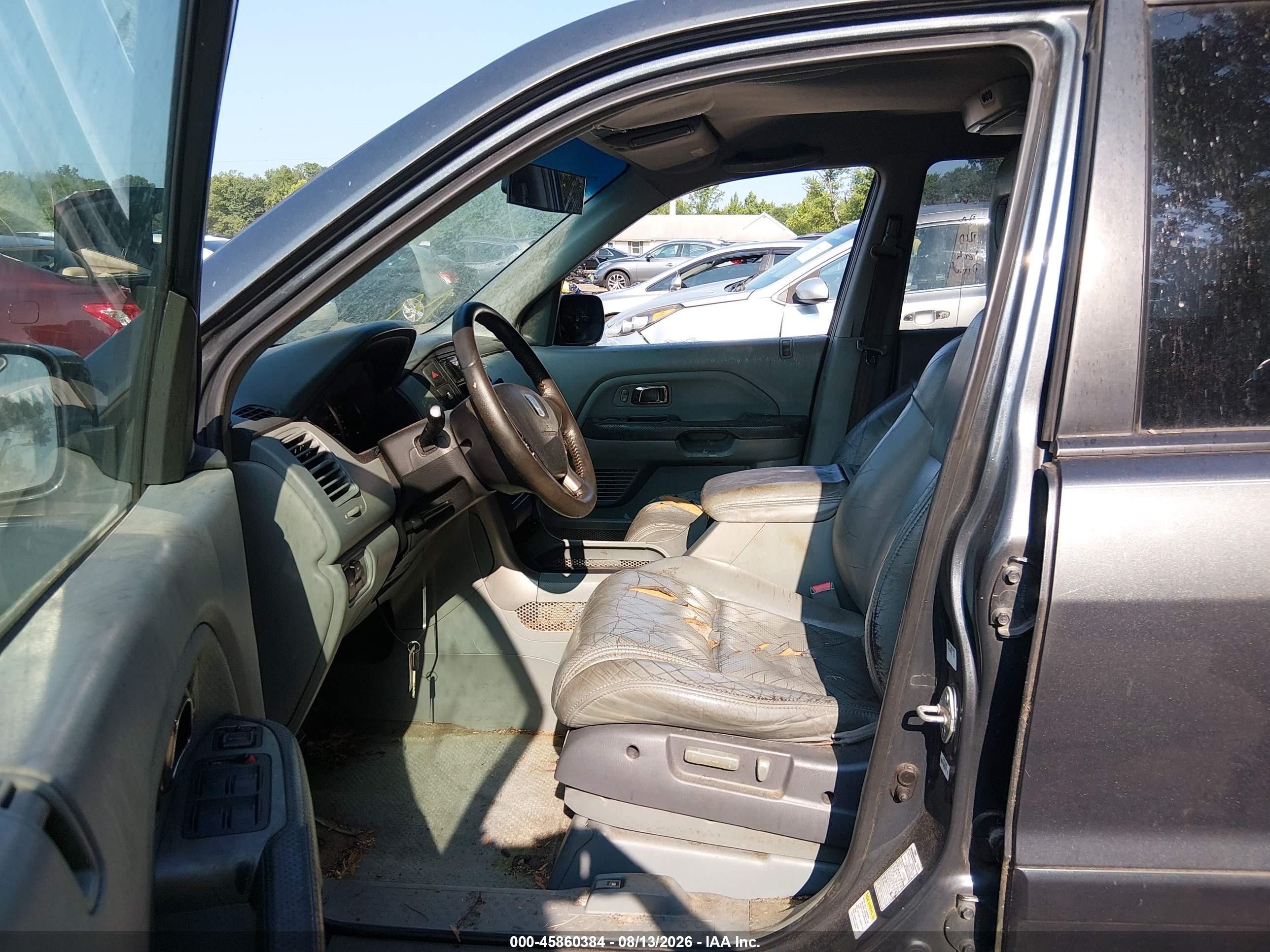 2003 Honda Pilot Ex-l Gray vin: 2HKYF18543H619568