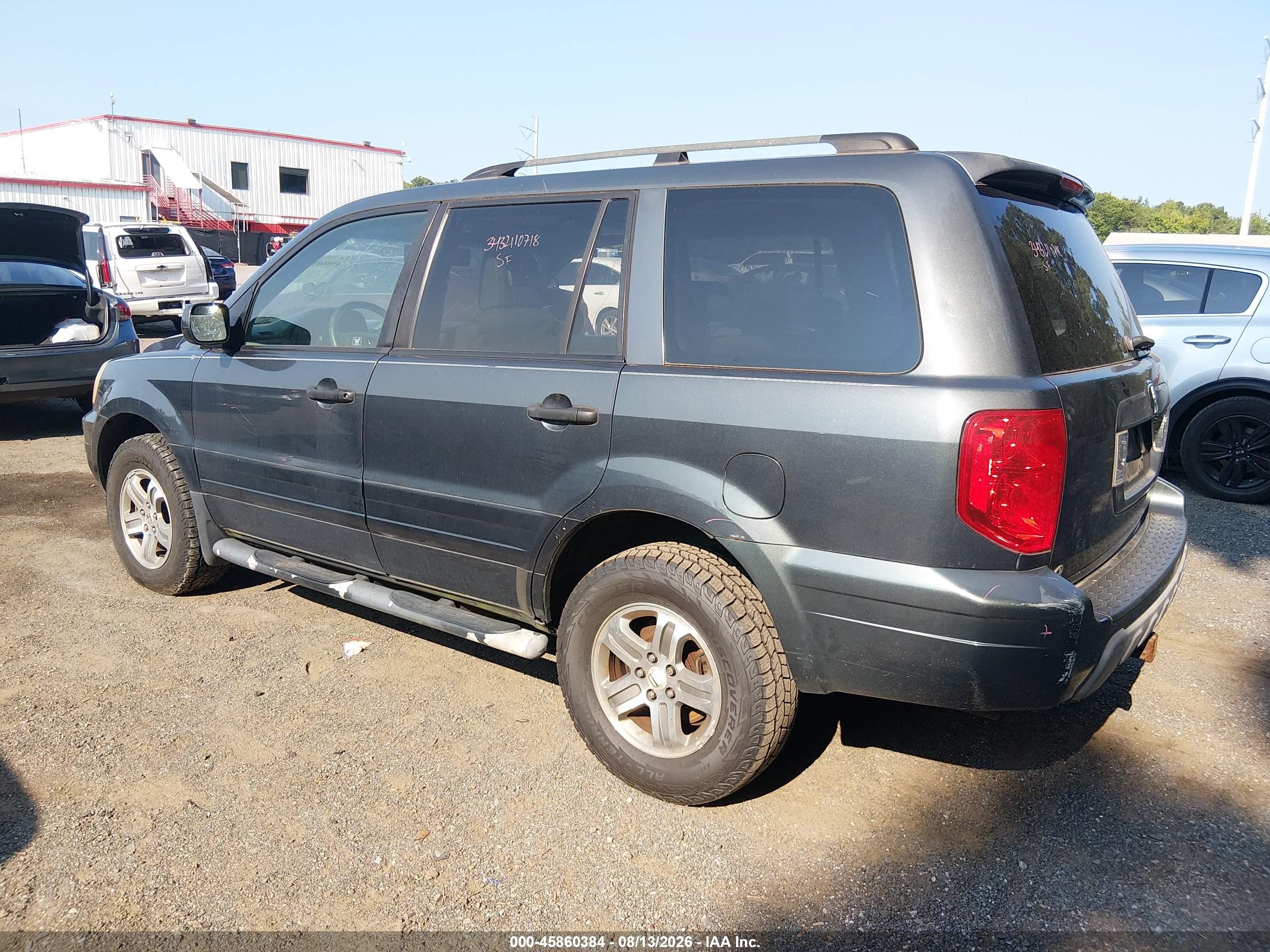 2003 Honda Pilot Ex-l Gray vin: 2HKYF18543H619568