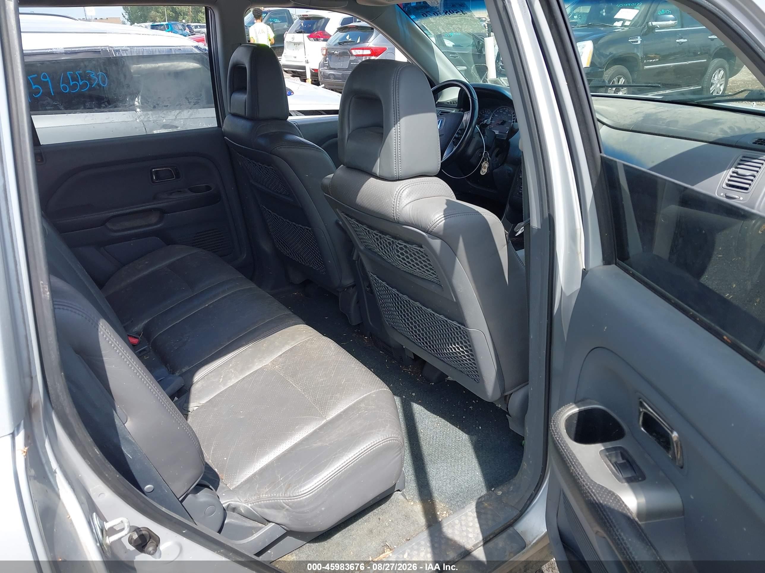 2004 Honda Pilot Ex-l Silver vin: 2HKYF18544H505927