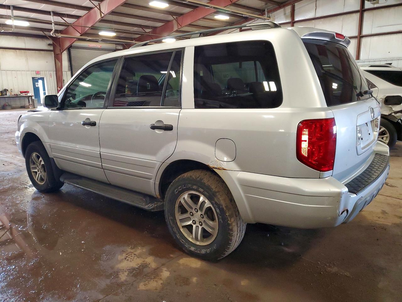 2004 Honda Pilot Exl Silver vin: 2HKYF18544H506883