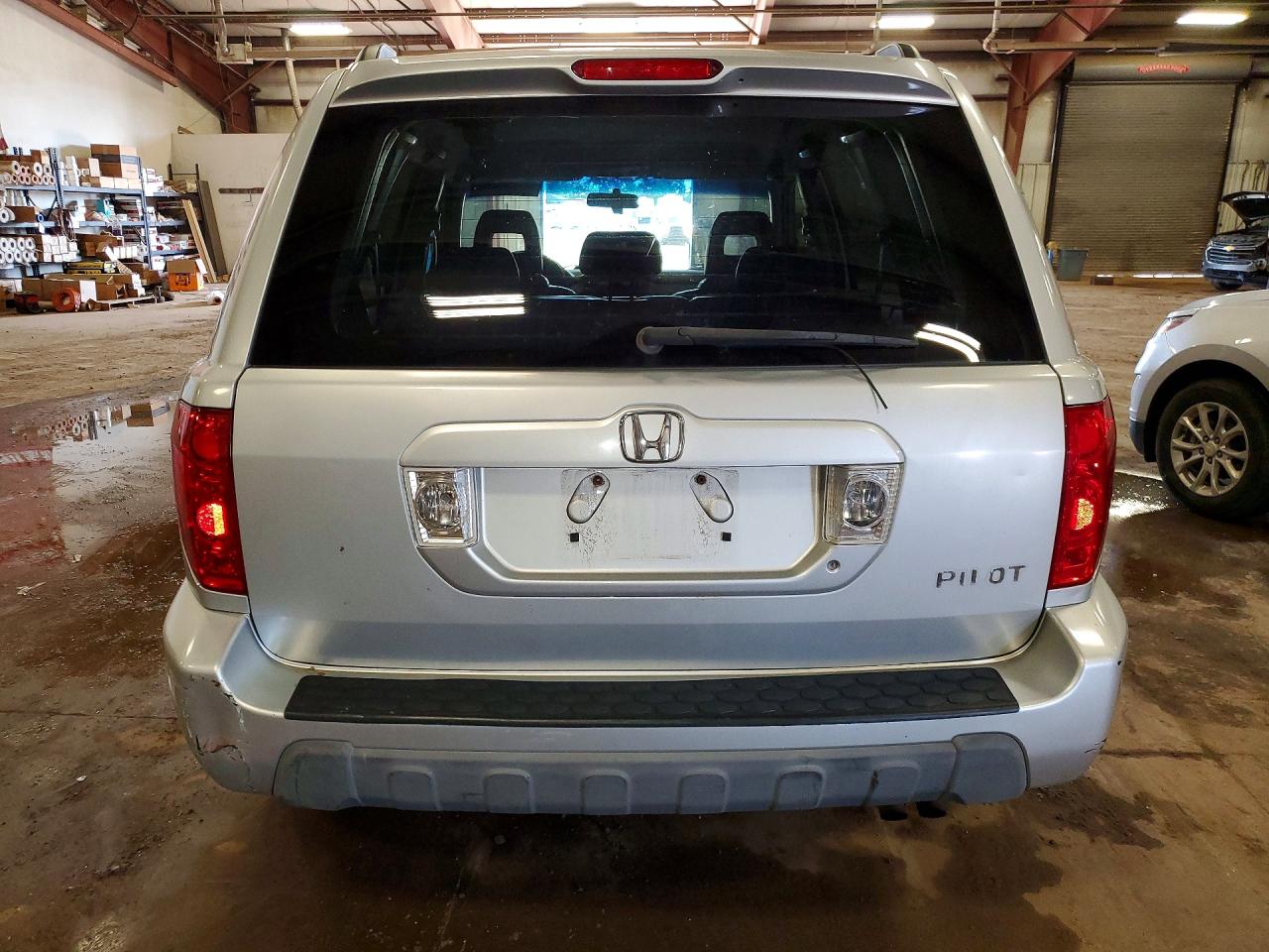 2004 Honda Pilot Exl Silver vin: 2HKYF18544H506883