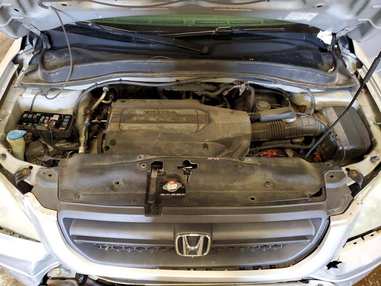 2004 Honda Pilot Exl Silver vin: 2HKYF18544H506883