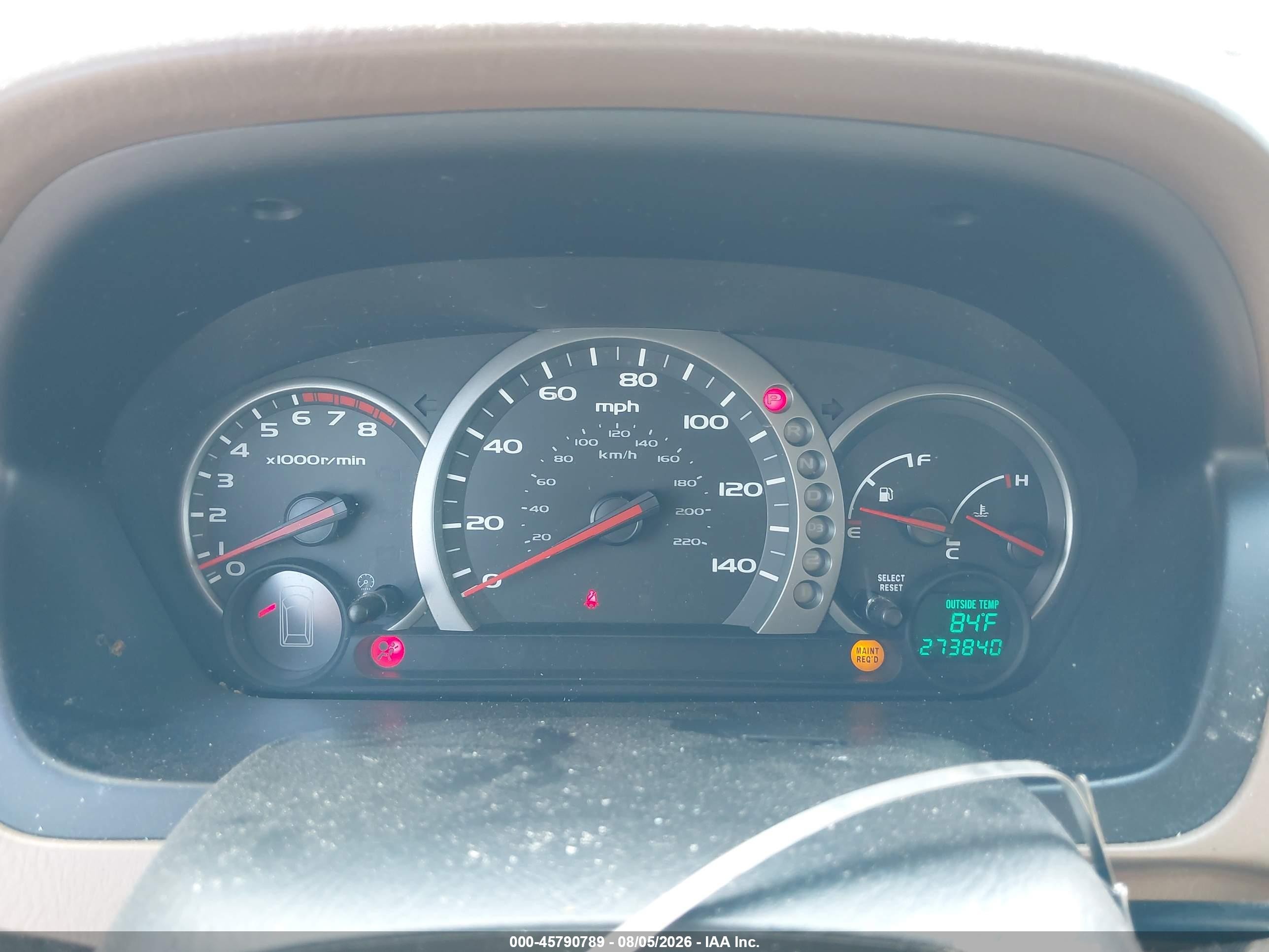 2004 Honda Pilot Ex-l Желто-коричневый vin: 2HKYF18544H559017