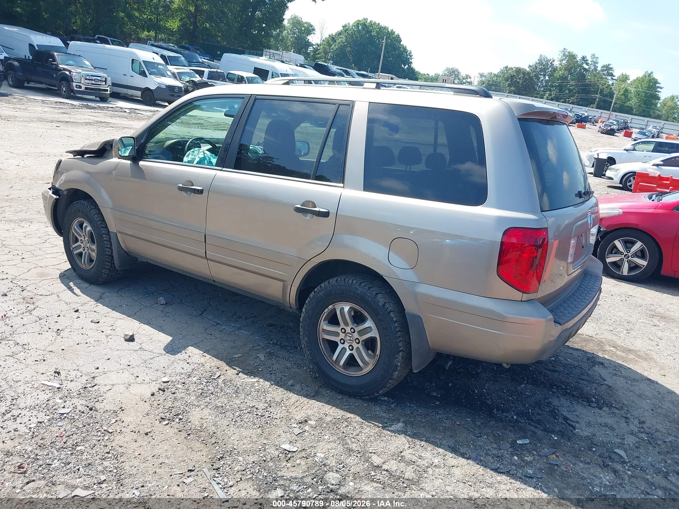2004 Honda Pilot Ex-l Желто-коричневый vin: 2HKYF18544H559017