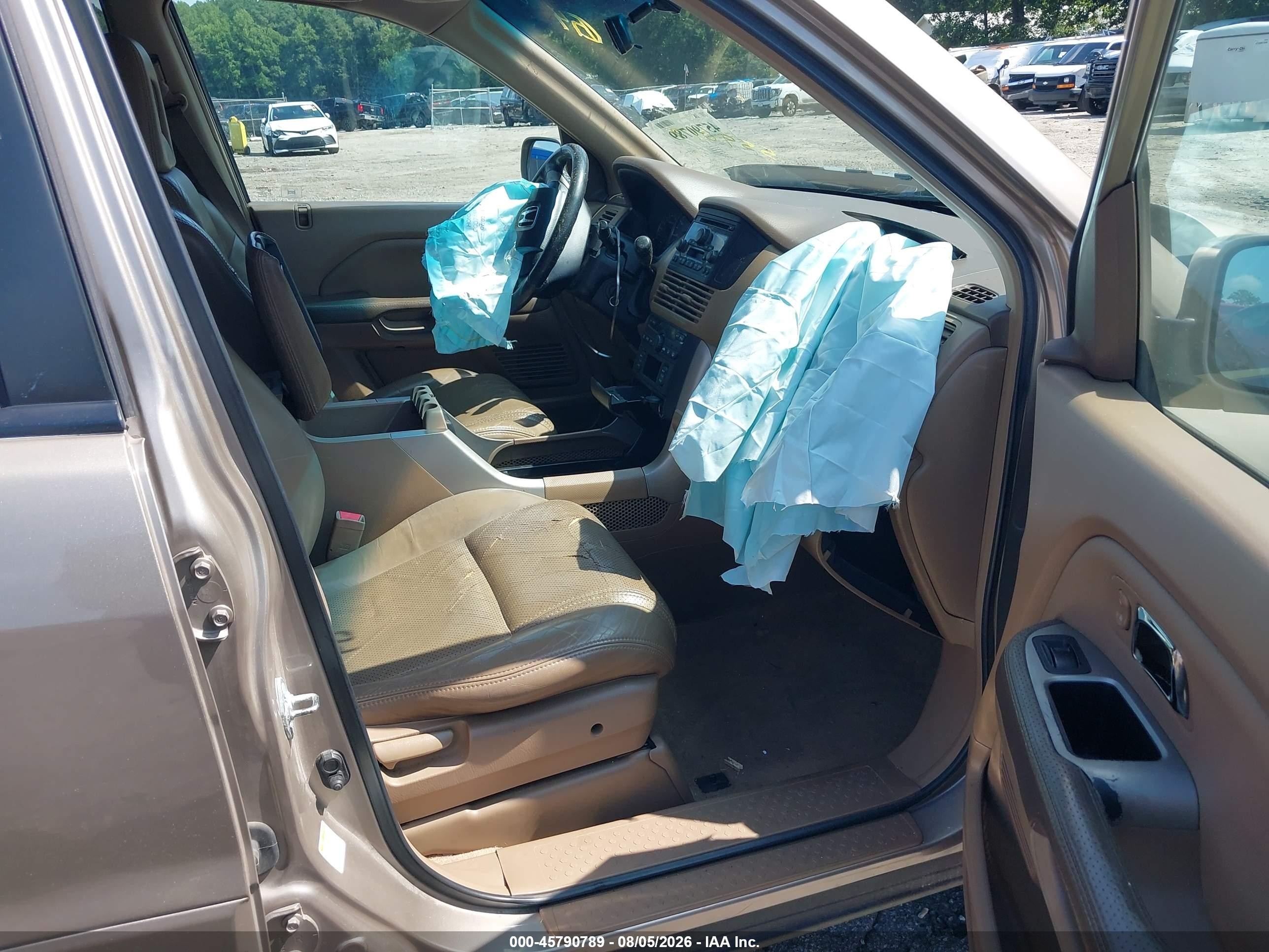 2004 Honda Pilot Ex-l Желто-коричневый vin: 2HKYF18544H559017
