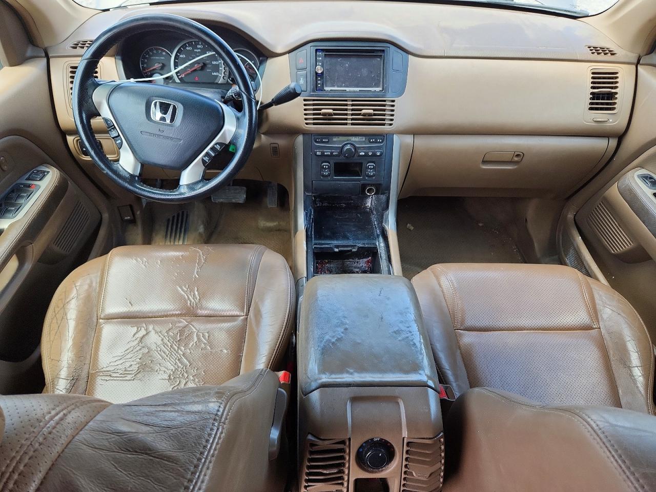 2004 Honda Pilot Exl Желто-коричневый vin: 2HKYF18544H569837