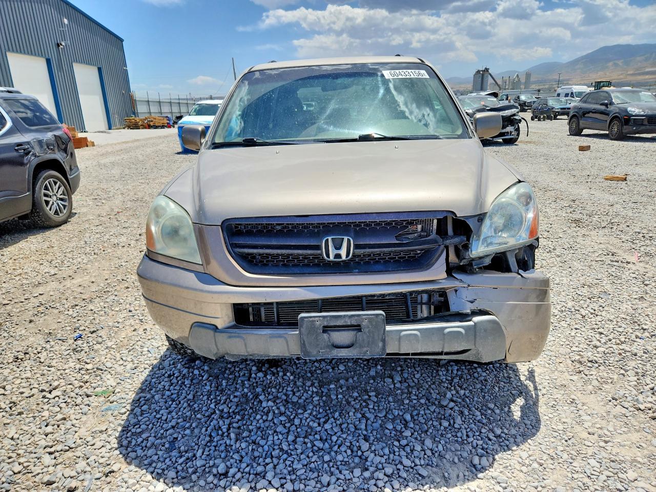 2004 Honda Pilot Exl Желто-коричневый vin: 2HKYF18544H569837
