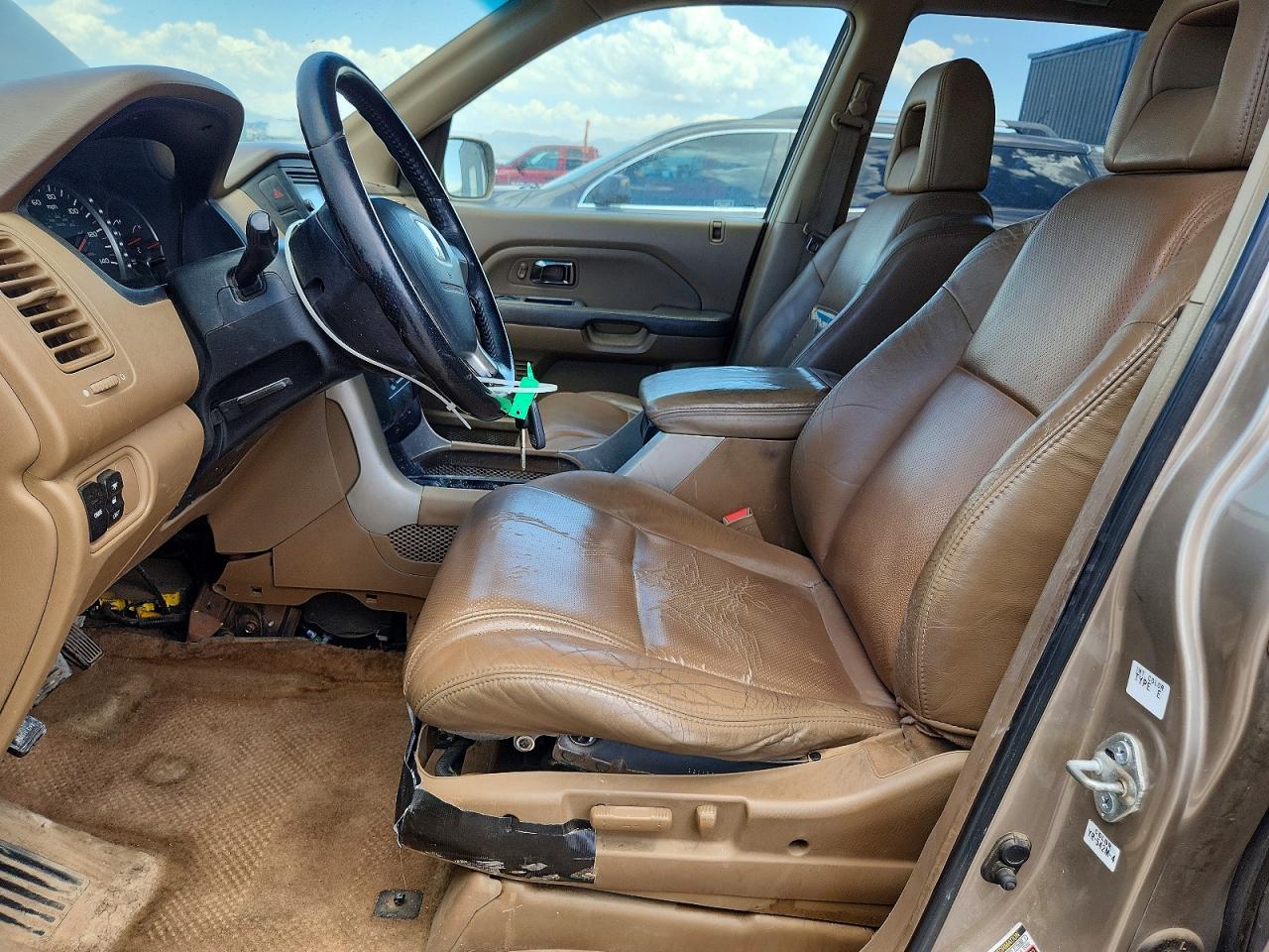 2004 Honda Pilot Exl Желто-коричневый vin: 2HKYF18544H569837