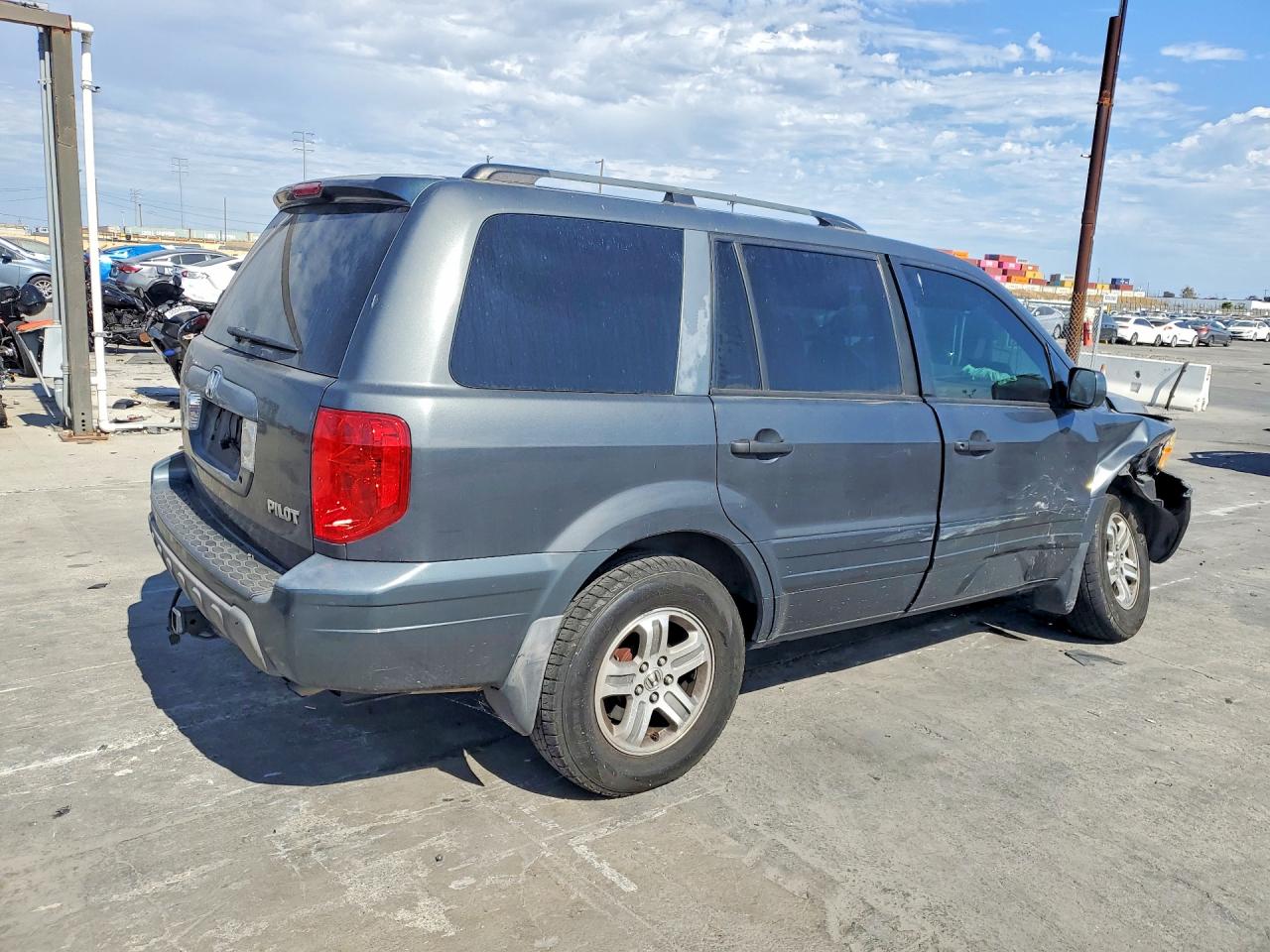 2004 Honda Pilot Exl Gray vin: 2HKYF18544H601878