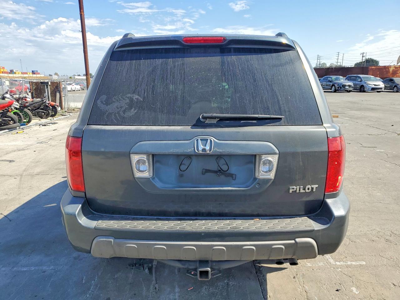 2004 Honda Pilot Exl Gray vin: 2HKYF18544H601878