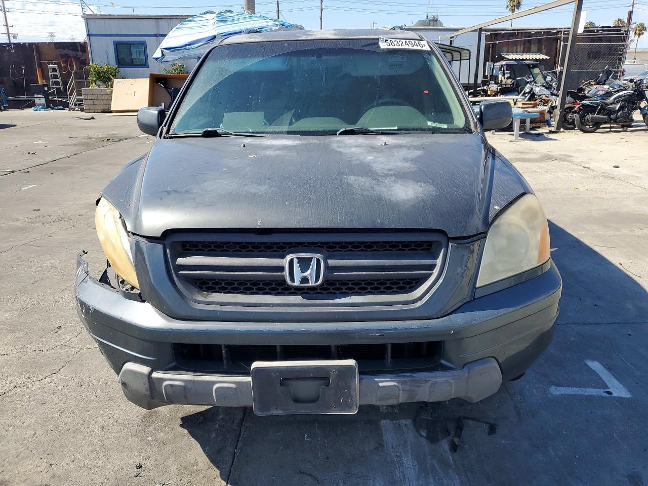 2004 Honda Pilot Exl Gray vin: 2HKYF18544H601878