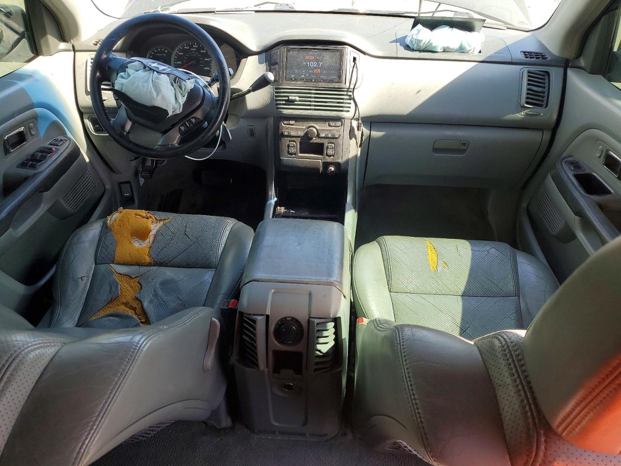 2004 Honda Pilot Exl Gray vin: 2HKYF18544H601878