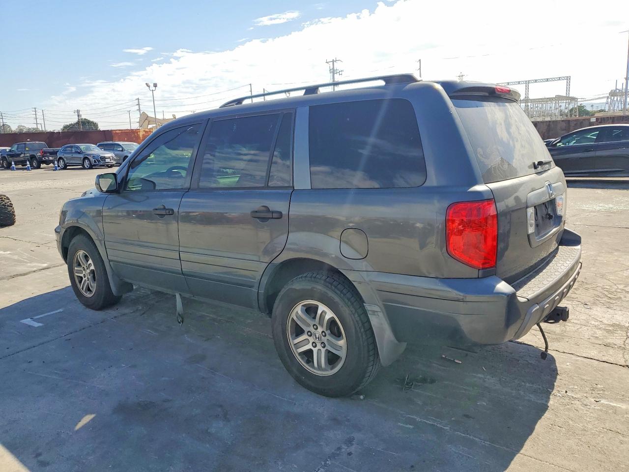 2004 Honda Pilot Exl Gray vin: 2HKYF18544H601878