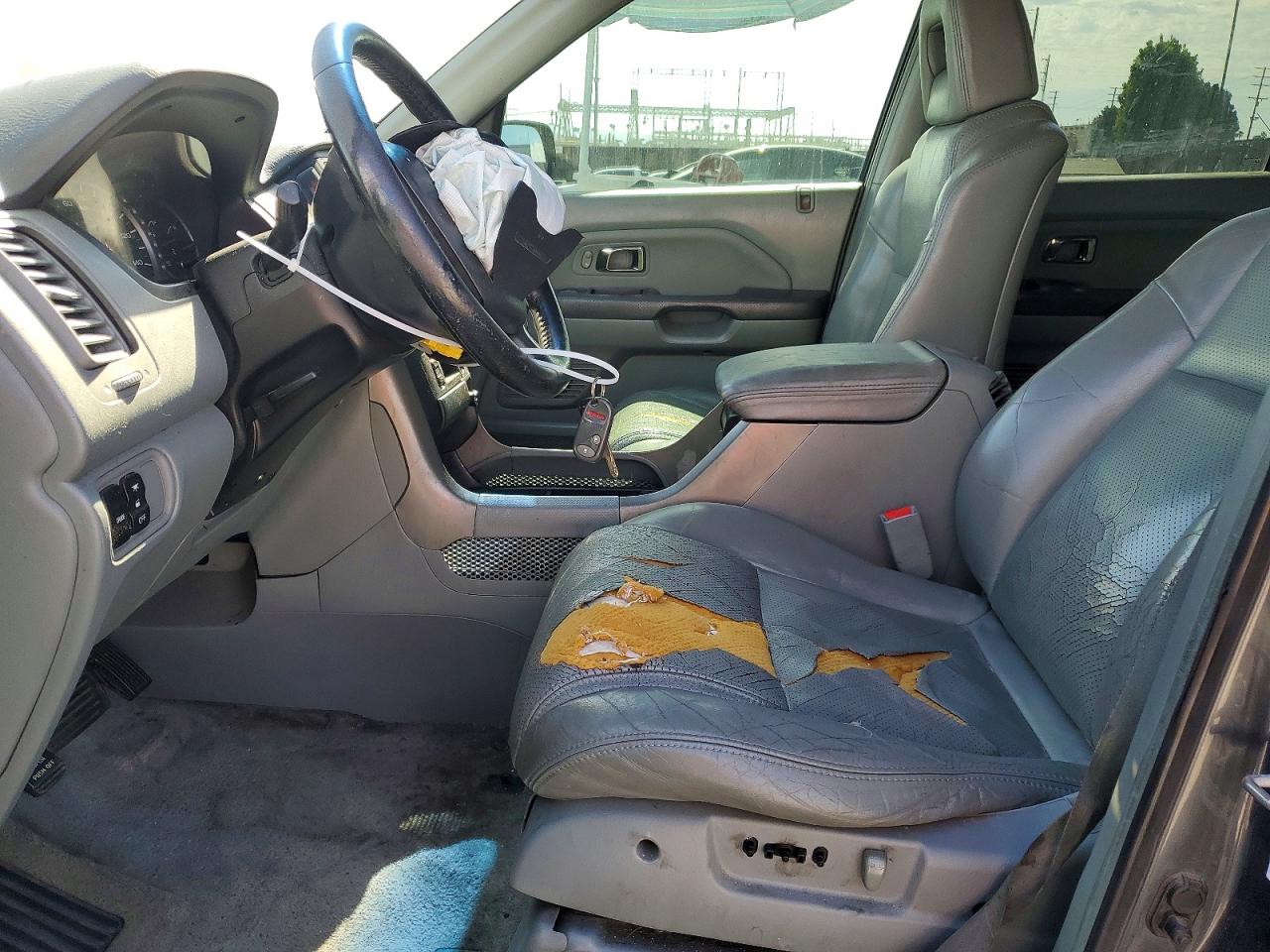 2004 Honda Pilot Exl Gray vin: 2HKYF18544H601878