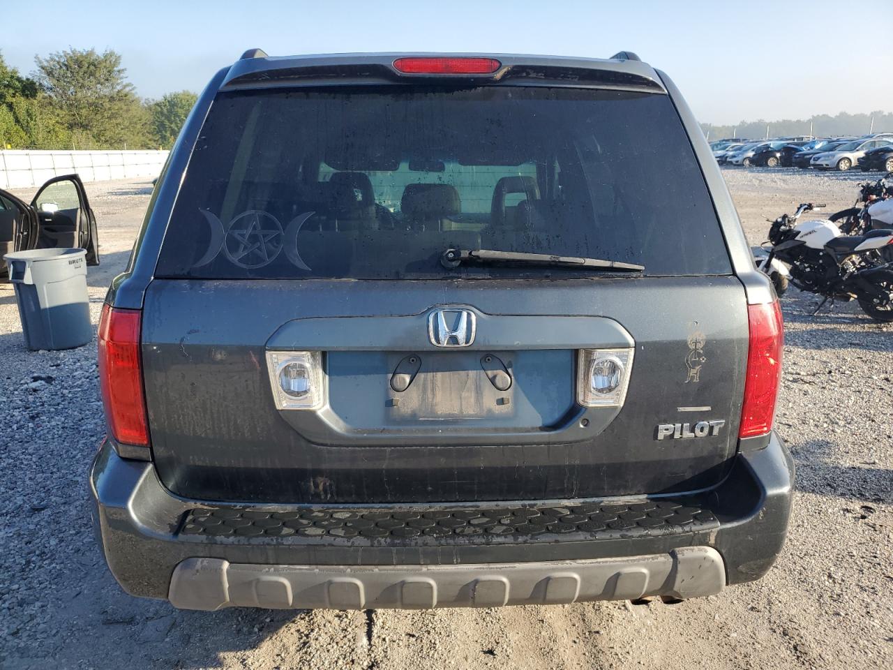 2004 Honda Pilot Exl Gray vin: 2HKYF18544H603016
