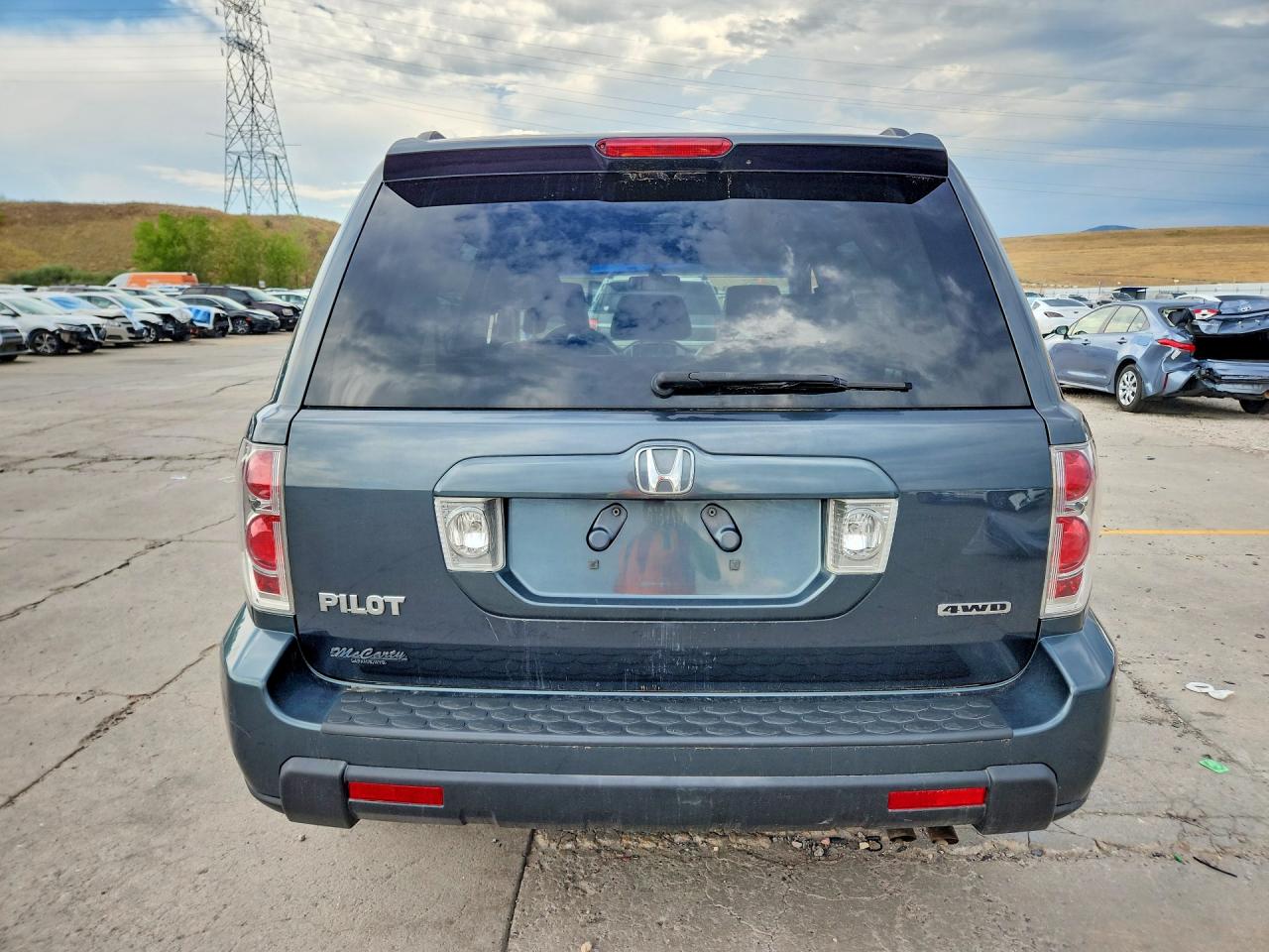 2006 Honda Pilot Ex Серый vin: 2HKYF18546H511195
