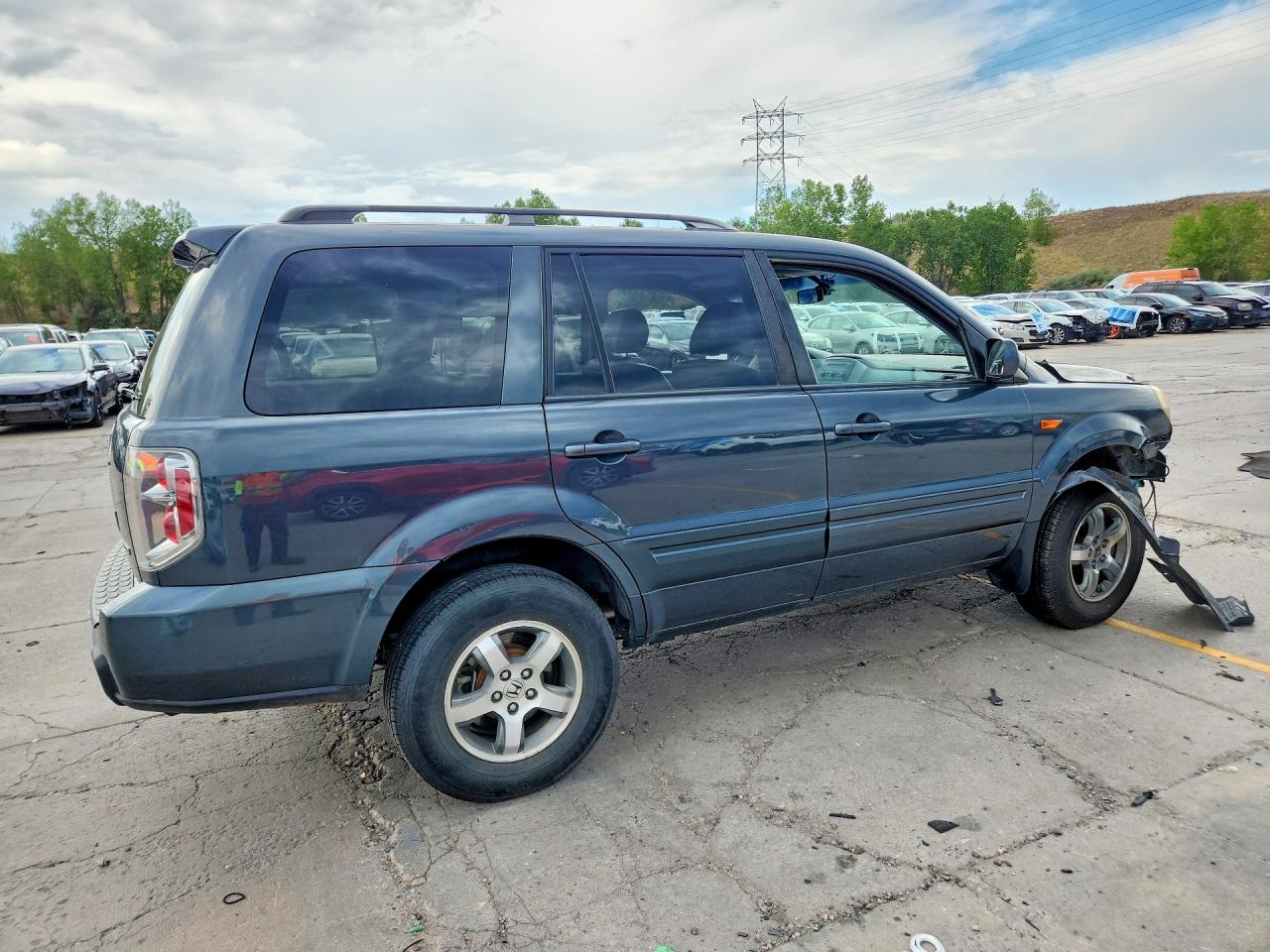 2006 Honda Pilot Ex Серый vin: 2HKYF18546H511195