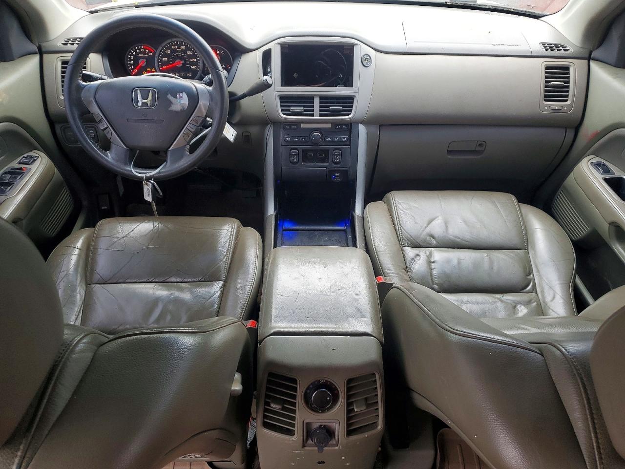 2006 Honda Pilot Ex White vin: 2HKYF18546H538168