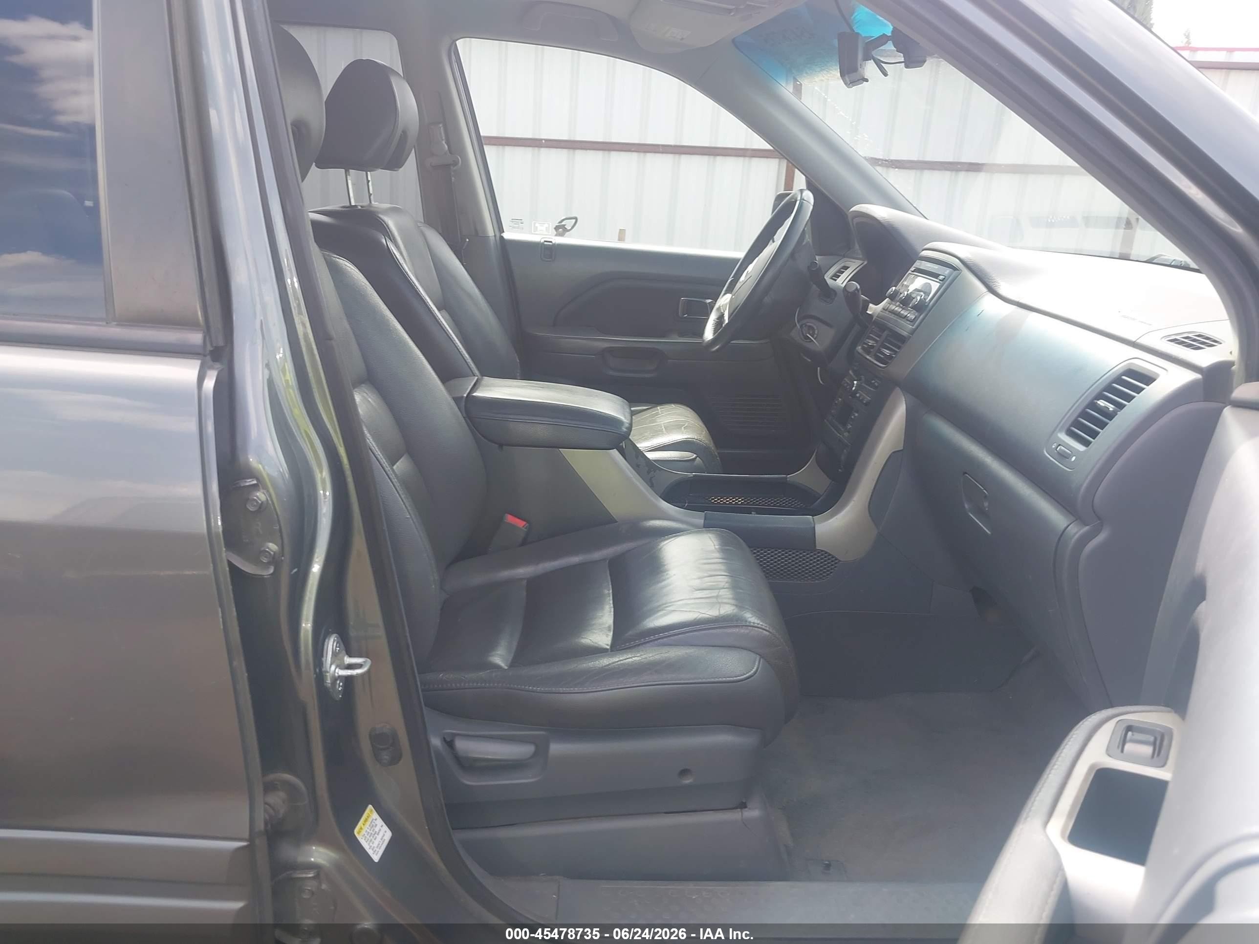 2007 Honda Pilot Ex-l Gray vin: 2HKYF18547H508962