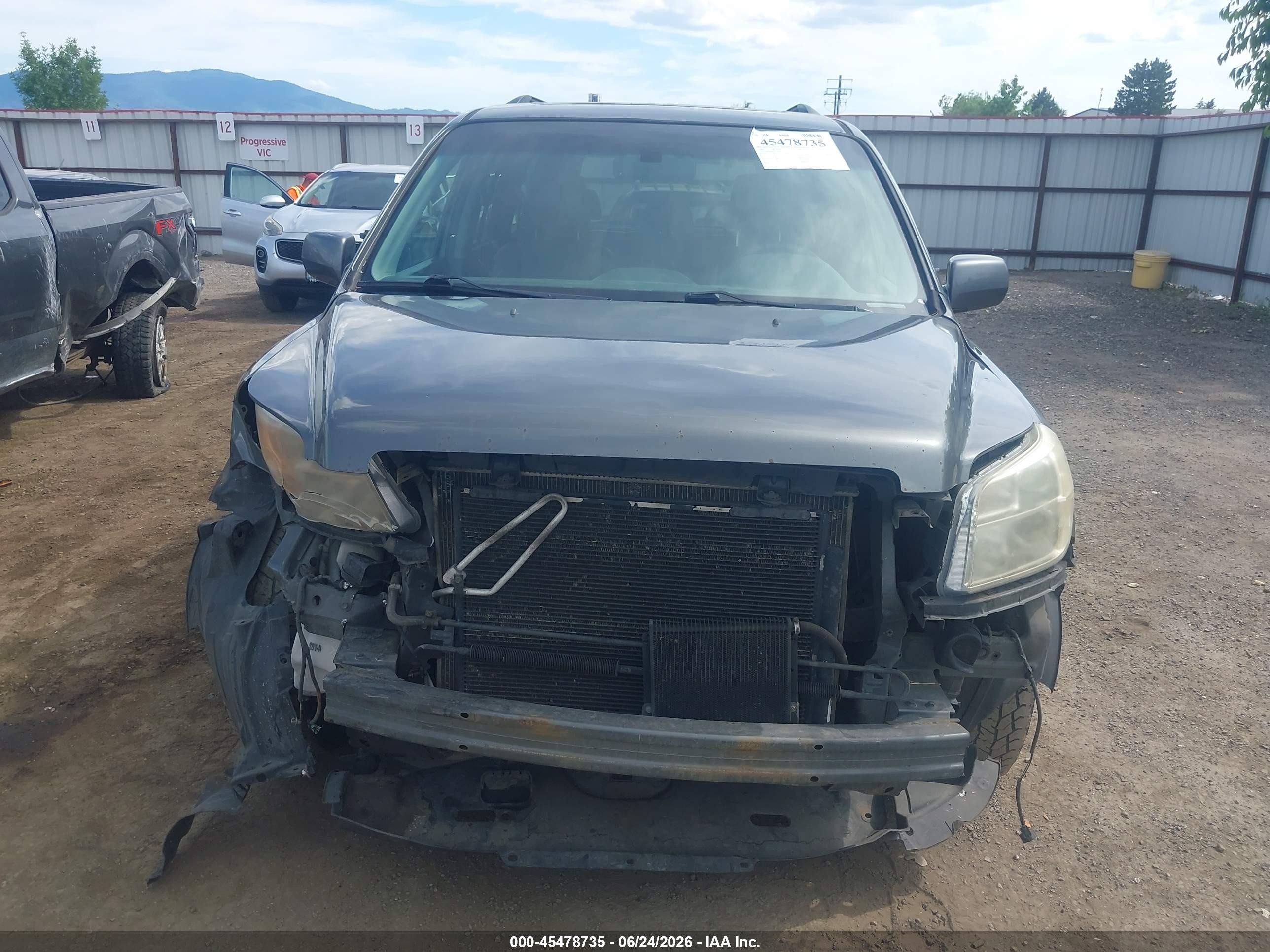 2007 Honda Pilot Ex-l Gray vin: 2HKYF18547H508962