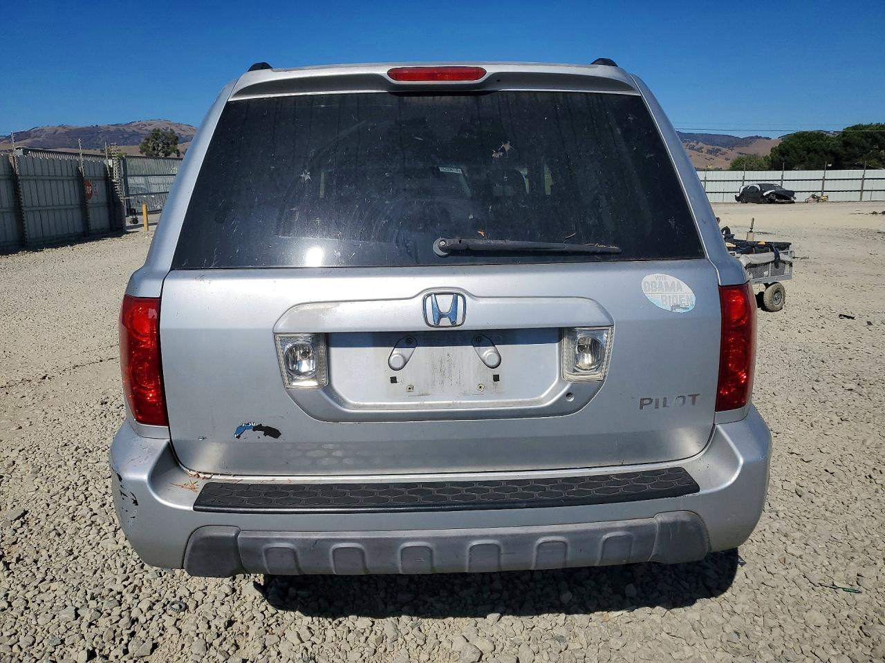 2003 Honda Pilot Exl Silver vin: 2HKYF18553H571983