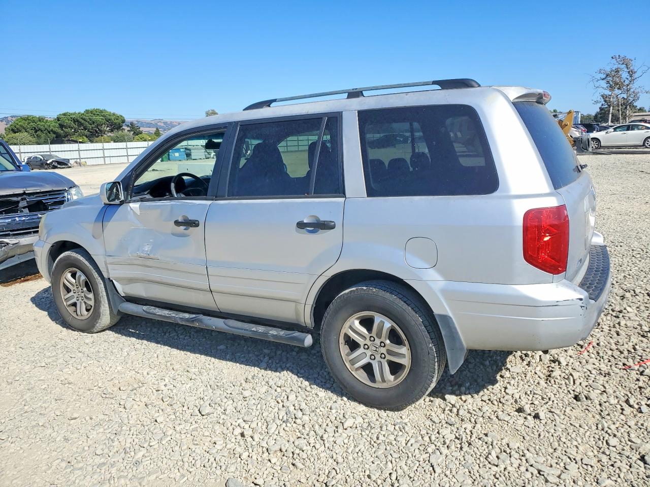 2003 Honda Pilot Exl Silver vin: 2HKYF18553H571983