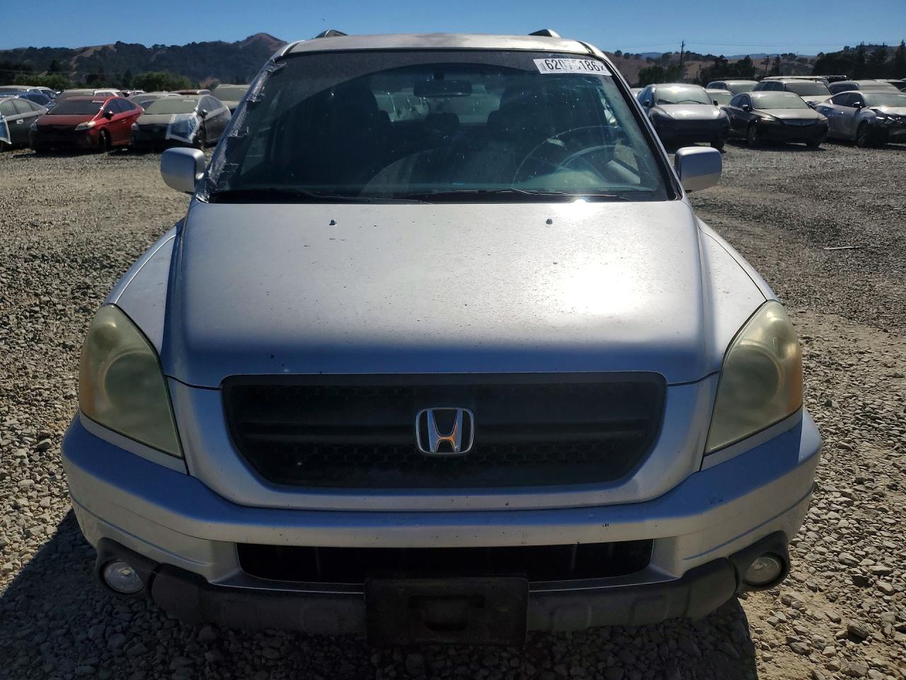 2003 Honda Pilot Exl Silver vin: 2HKYF18553H571983
