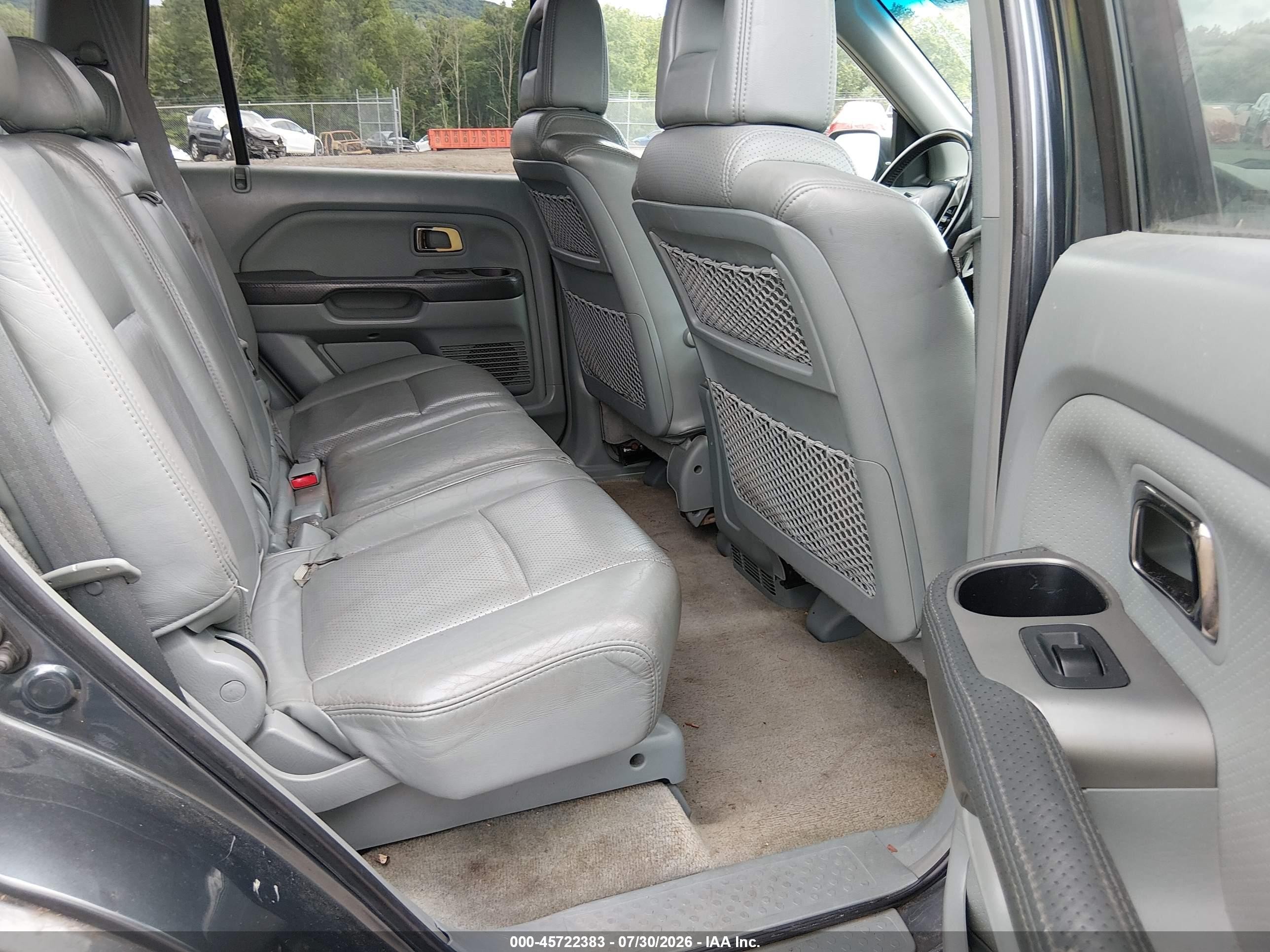 2004 Honda Pilot Ex-l Gray vin: 2HKYF18554H504902