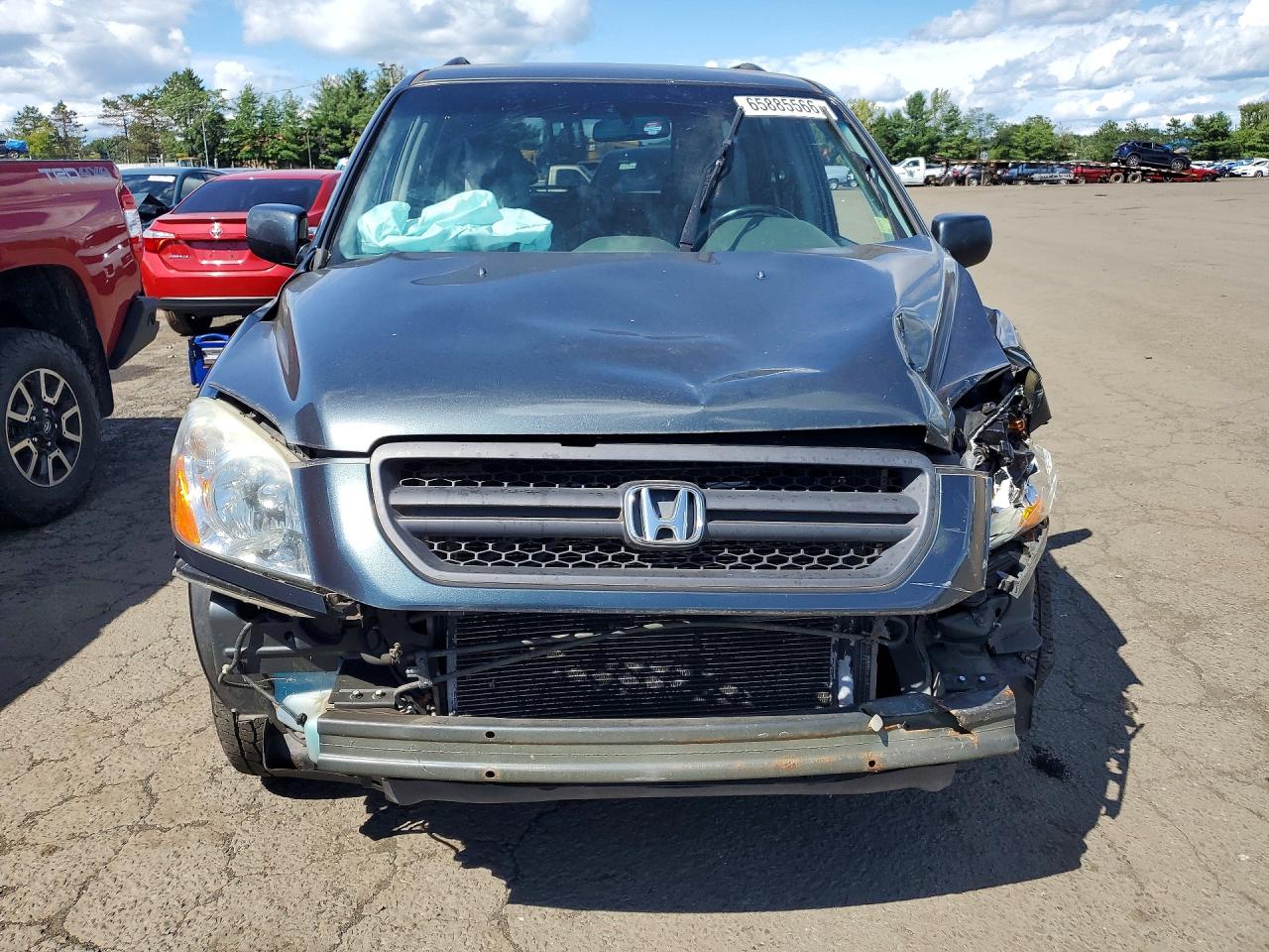 2004 Honda Pilot Exl Green vin: 2HKYF18554H510814