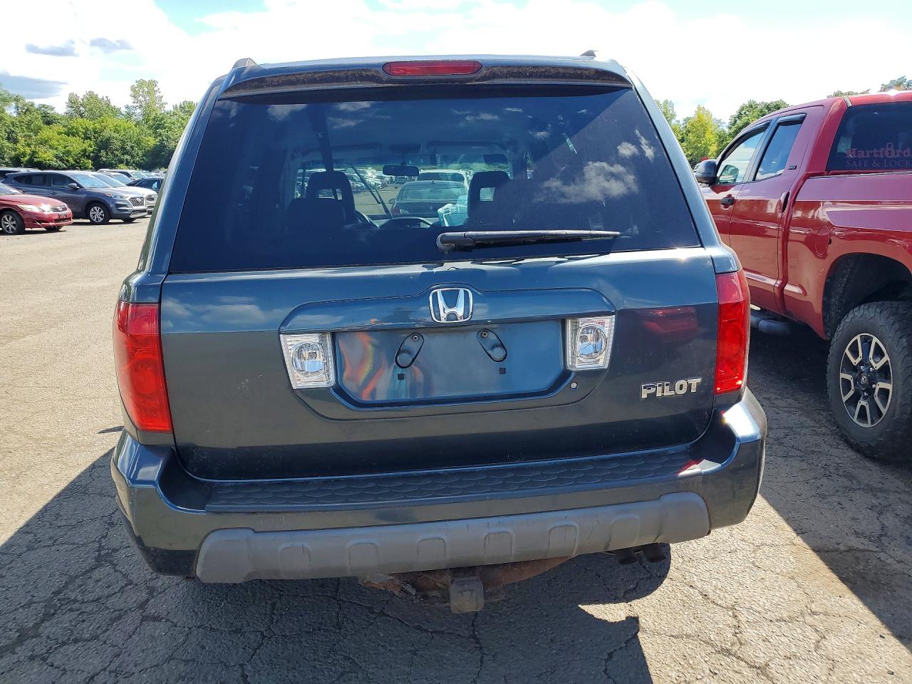 2004 Honda Pilot Exl Green vin: 2HKYF18554H510814