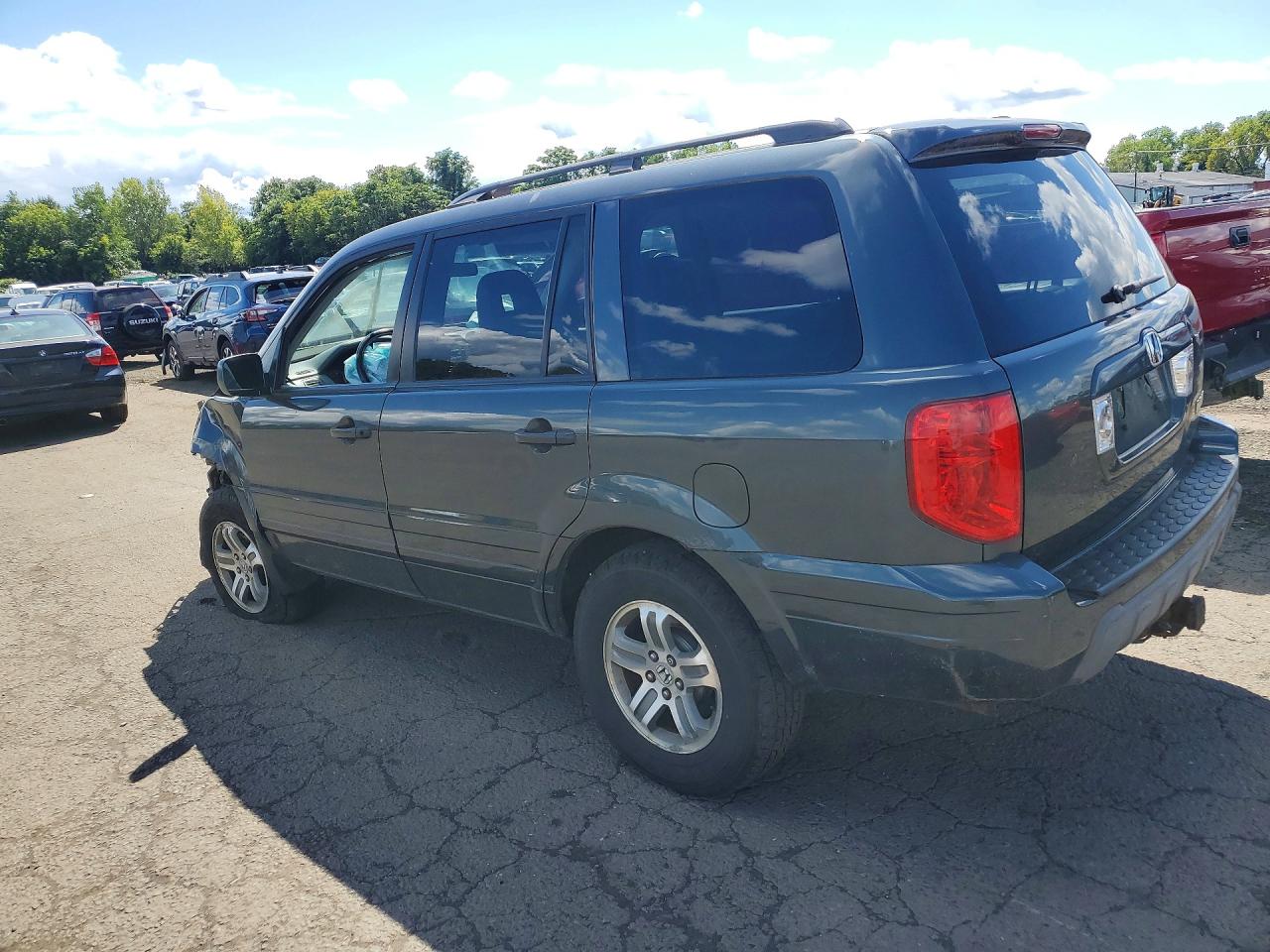 2004 Honda Pilot Exl Green vin: 2HKYF18554H510814